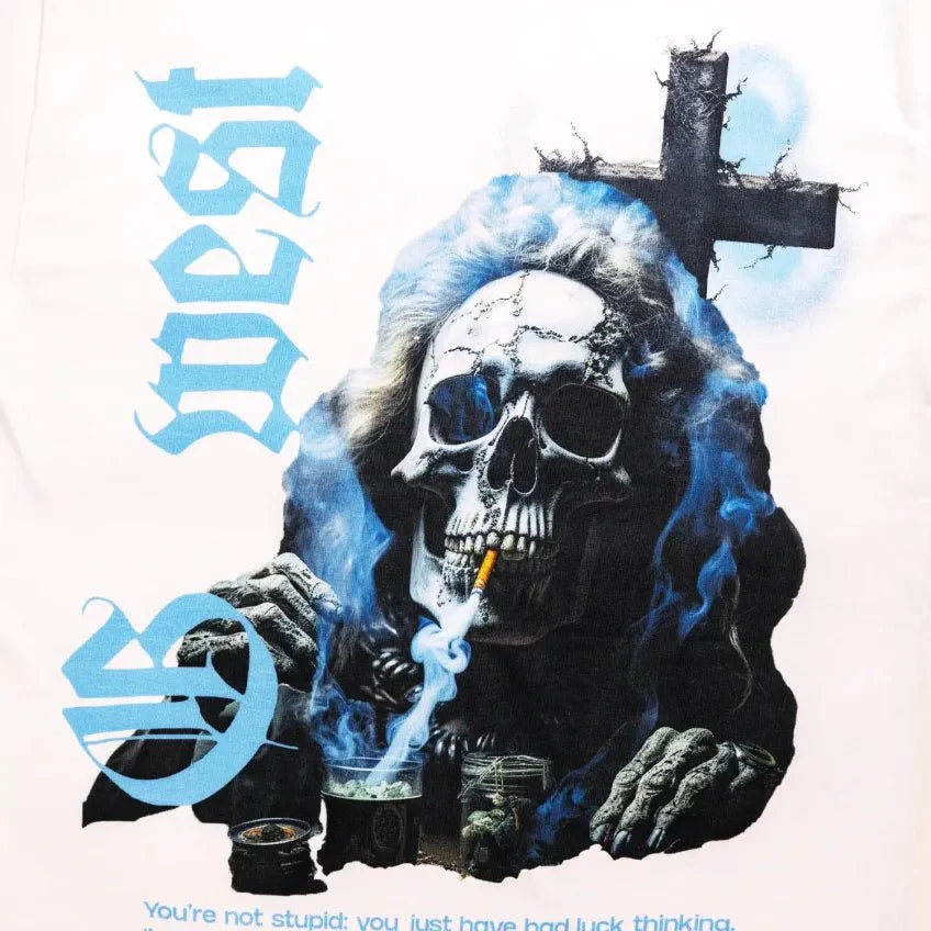 Men's Smoke Skull Life Style T-Shirt - Image 4