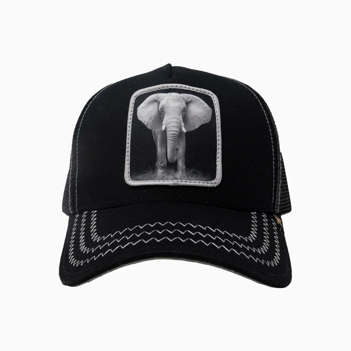 The Elephant Black Trucker Hat