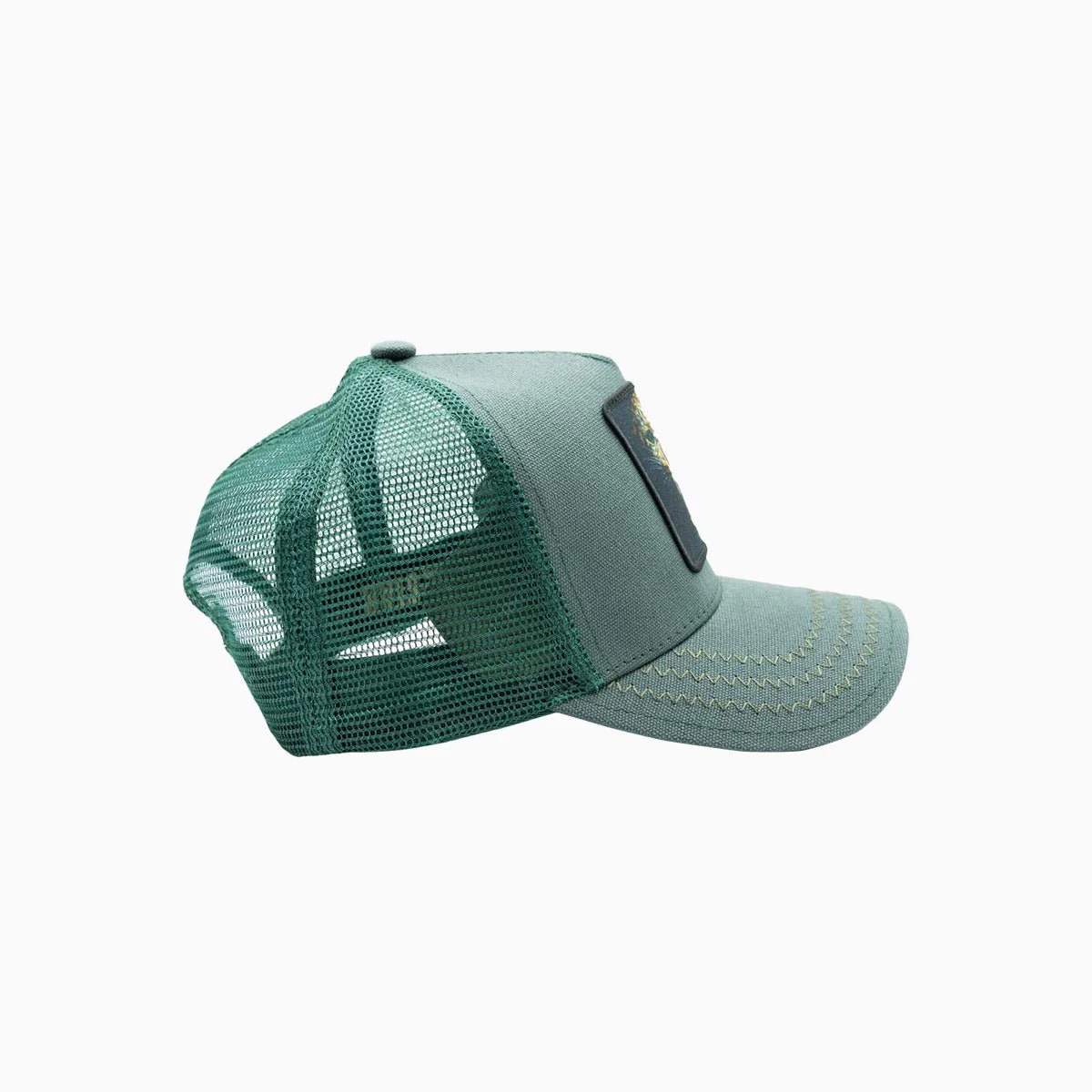 The Light Green Gold Star Chita Trucker Hat - Image 3