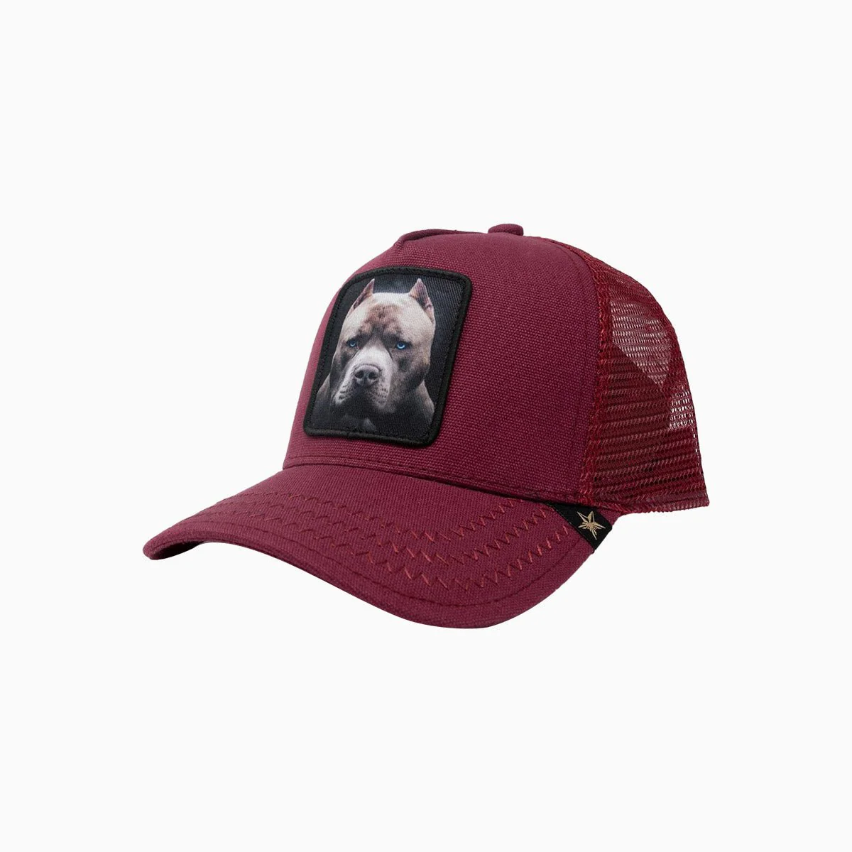 The Pit Bull Burgundy Trucker Hat - Image 2