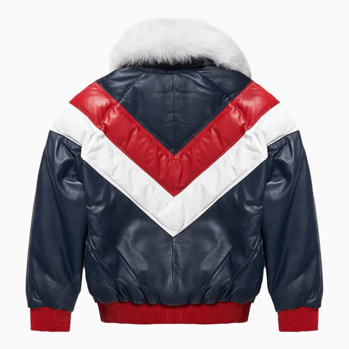 Men's Bomber Fur Jacket - Image 2