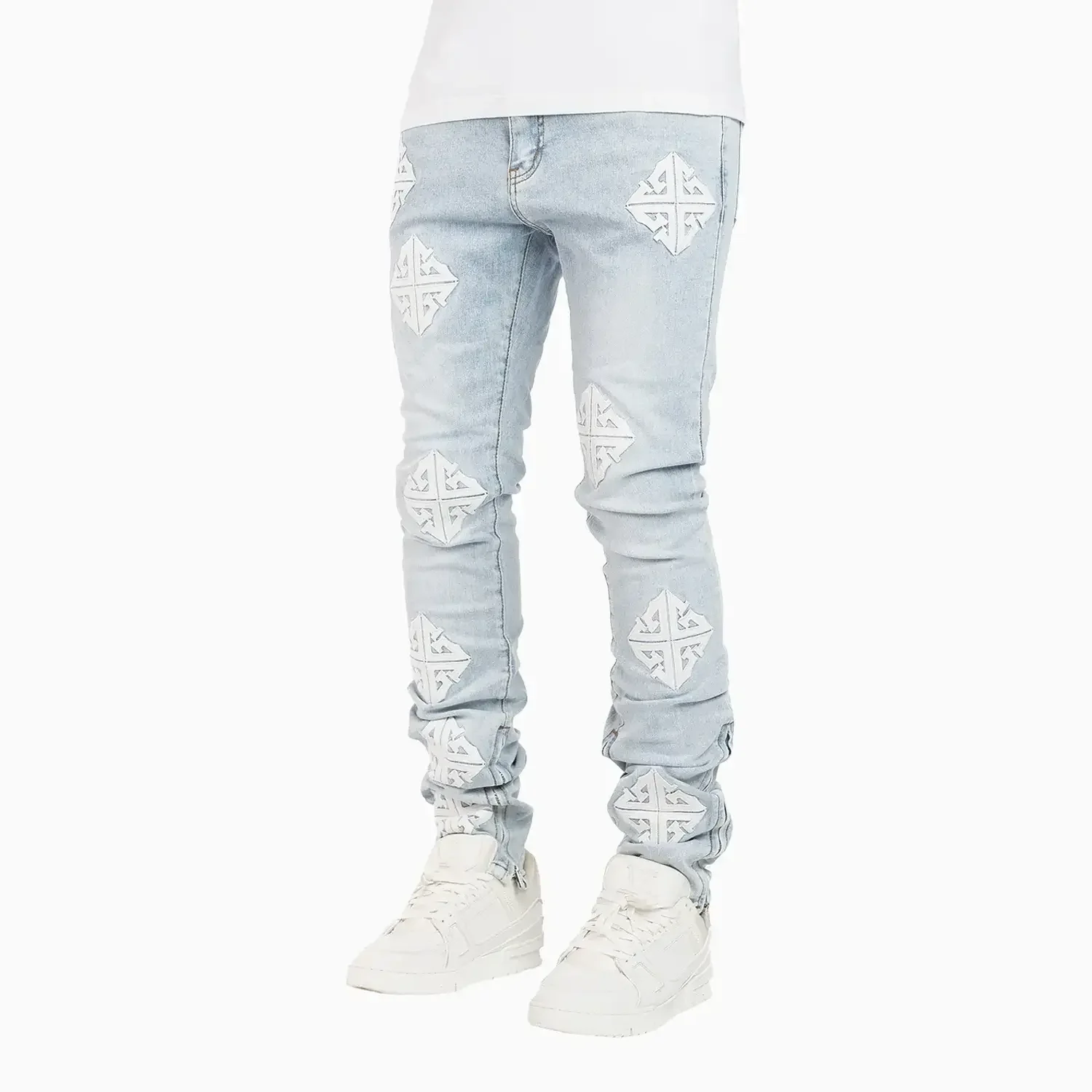 Men's Aqua Blue Icon Denim V2 Pant - Image 3