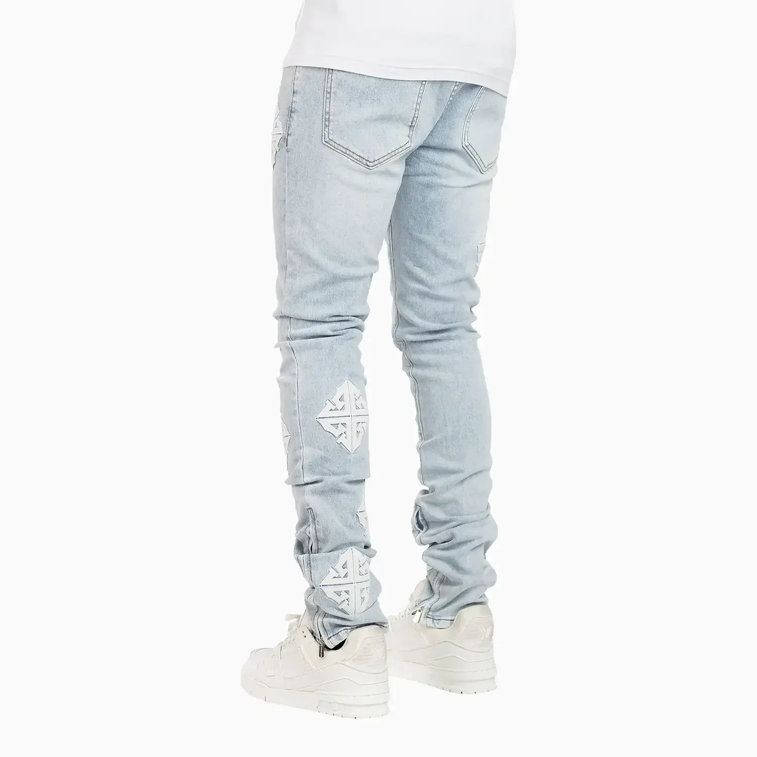 Men's Aqua Blue Icon Denim V2 Pant - Image 4
