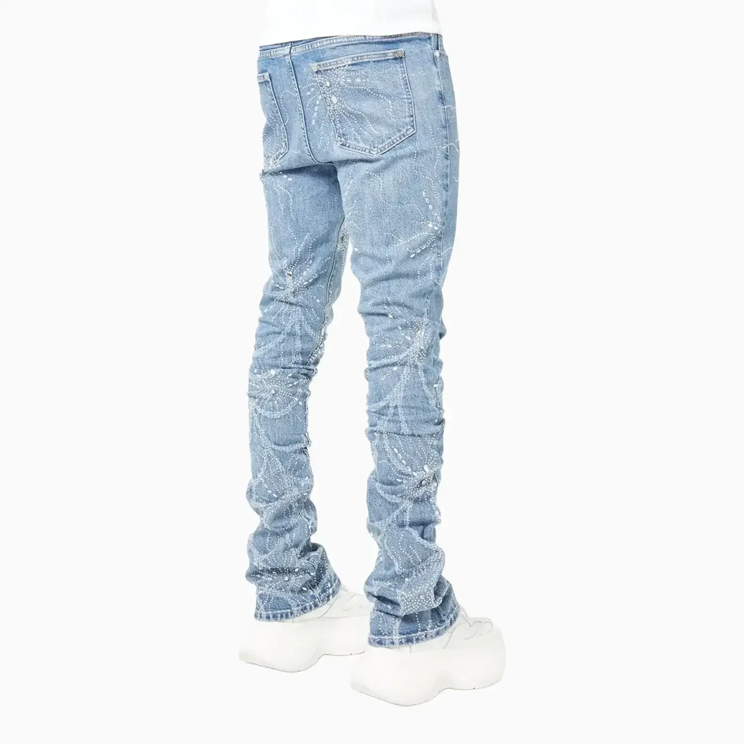 Men's Steel Blue Spider Denim Pant - Image 2