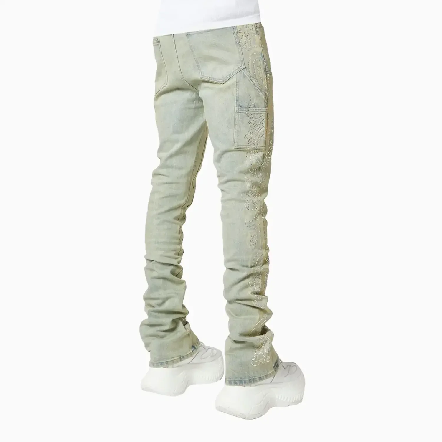 Men's Vintage Paisley Denim Pant - Image 2
