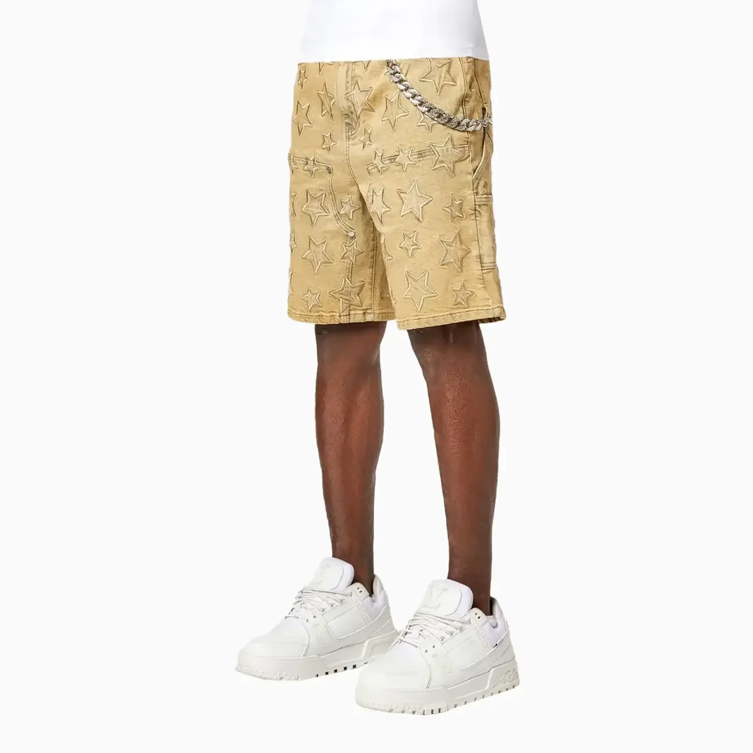 Men's Vintage Stars Denim Shorts - Image 2
