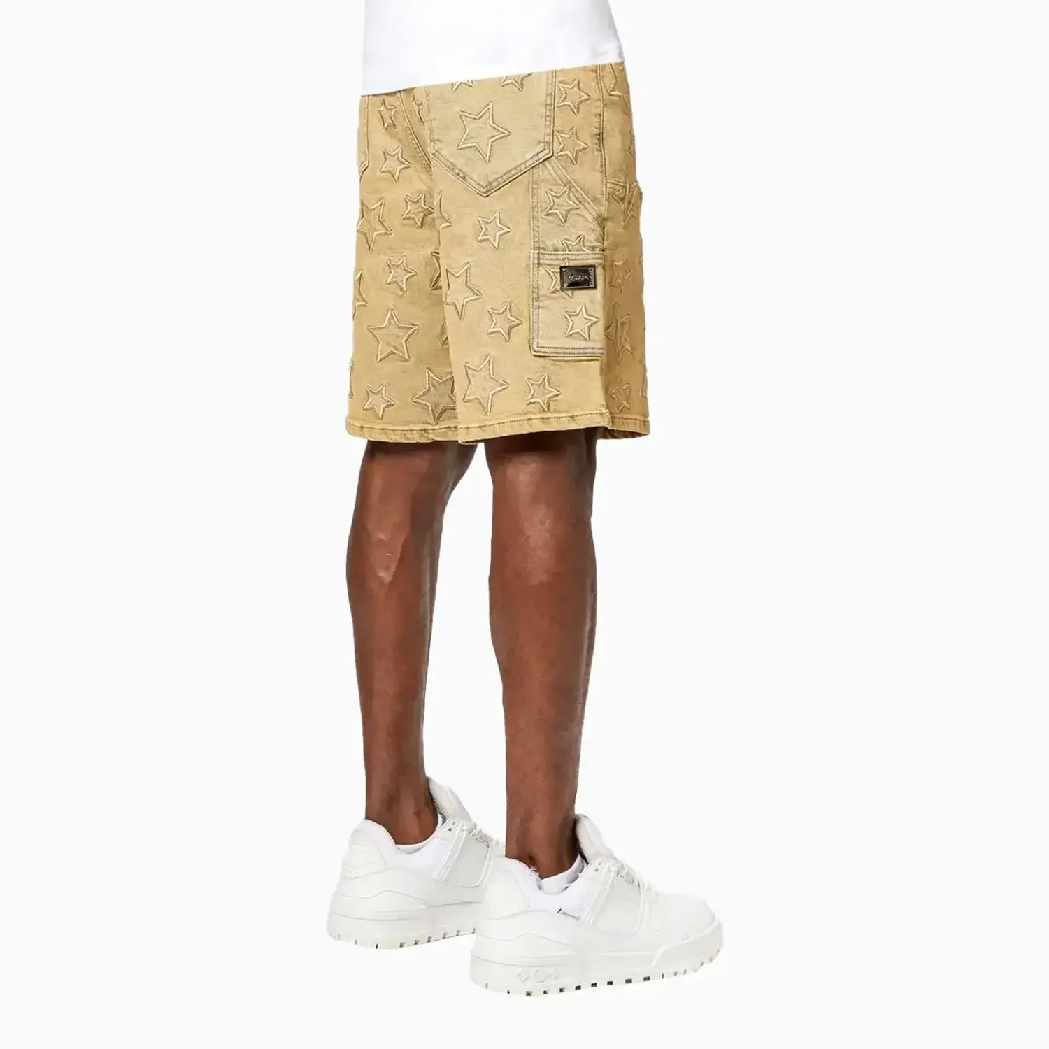 Men's Vintage Stars Denim Shorts - Image 4