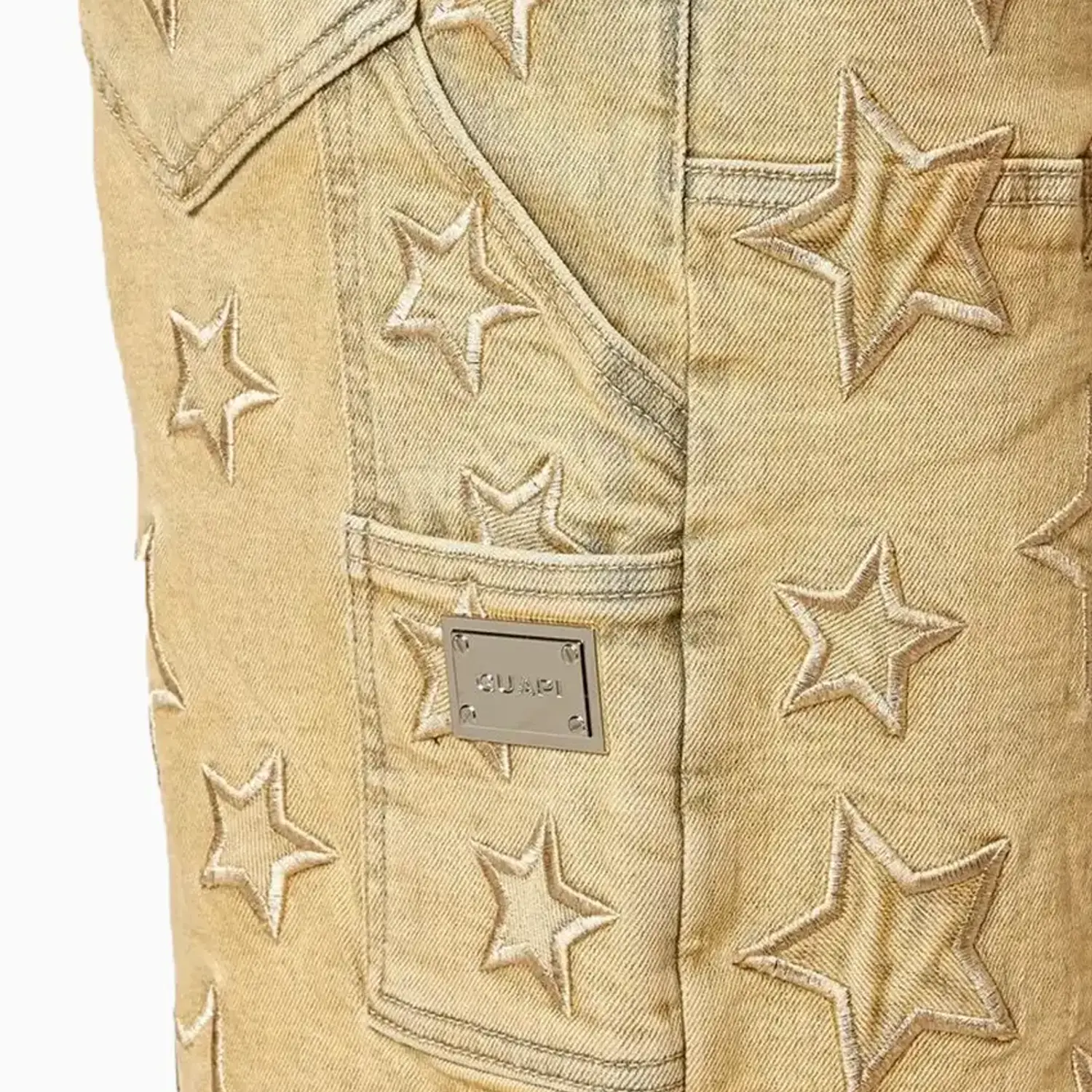 Men's Vintage Stars Denim Shorts - Image 5