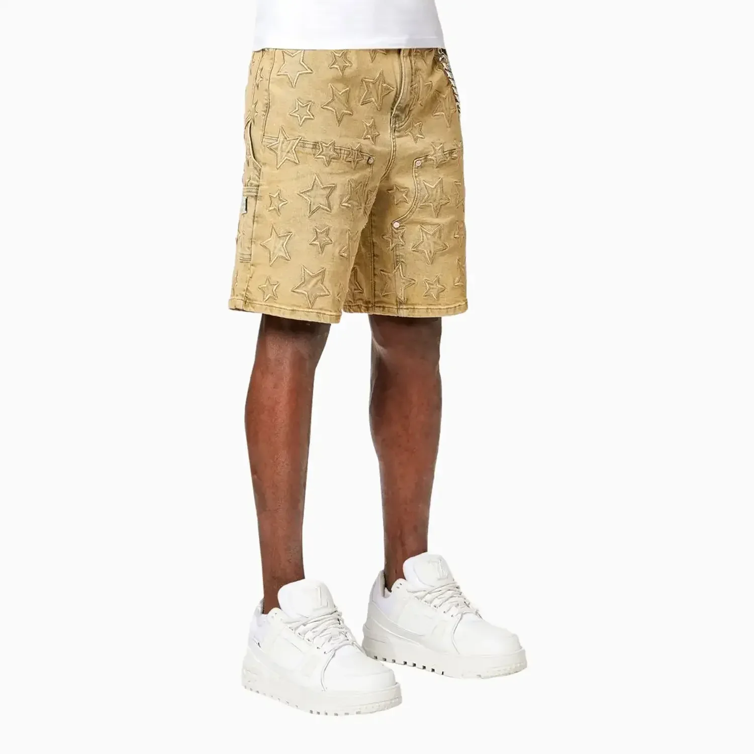 Men's Vintage Stars Denim Shorts - Image 7