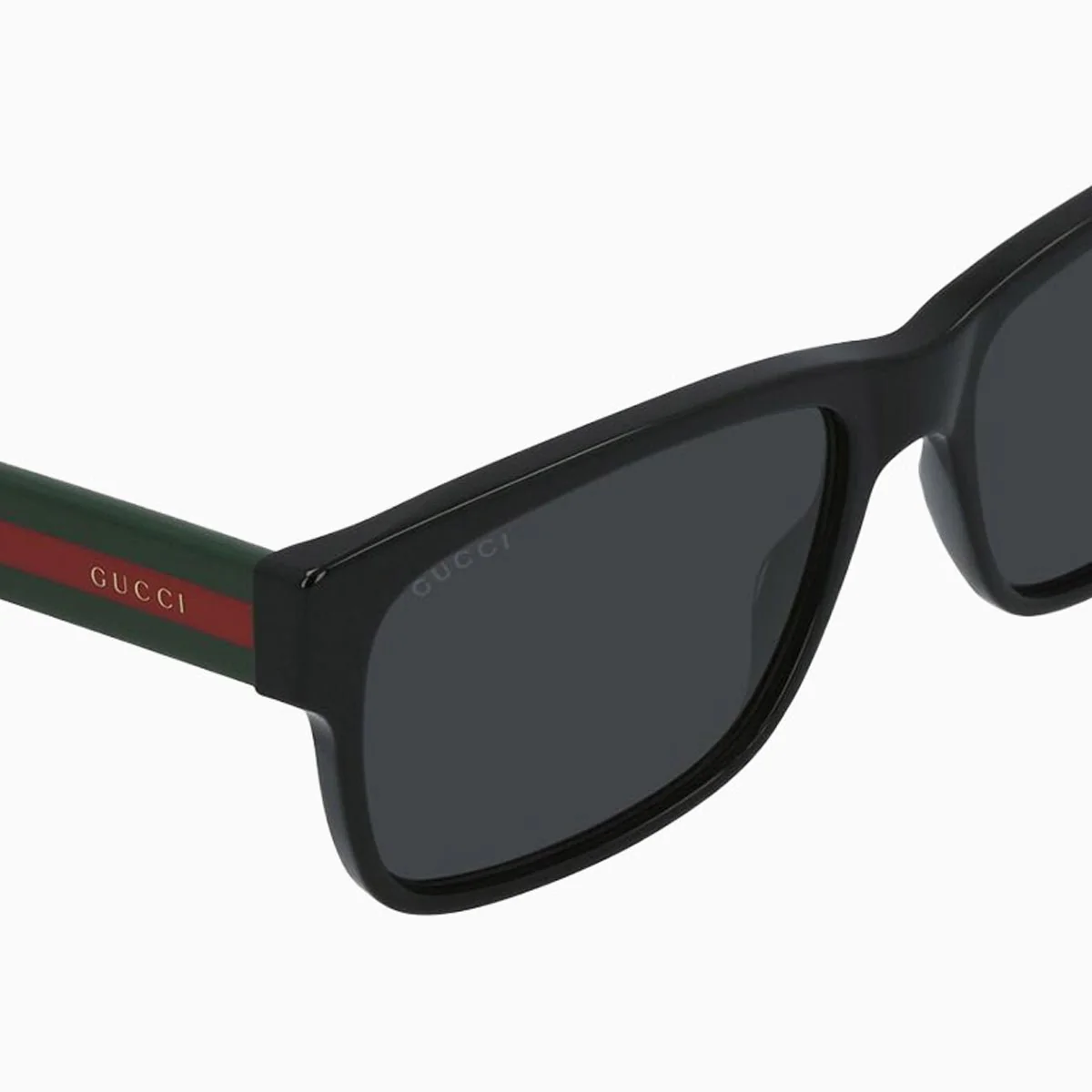 Men's Black Grey Square Sunglasses - Image 5
