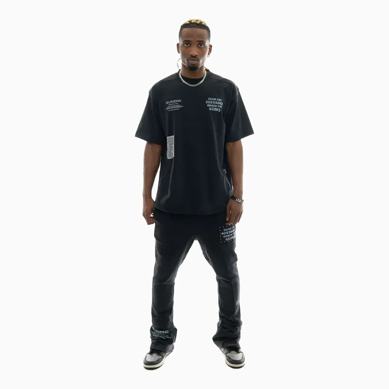 Men's Savage Culture Graphic Co-ord Set – Black Edition