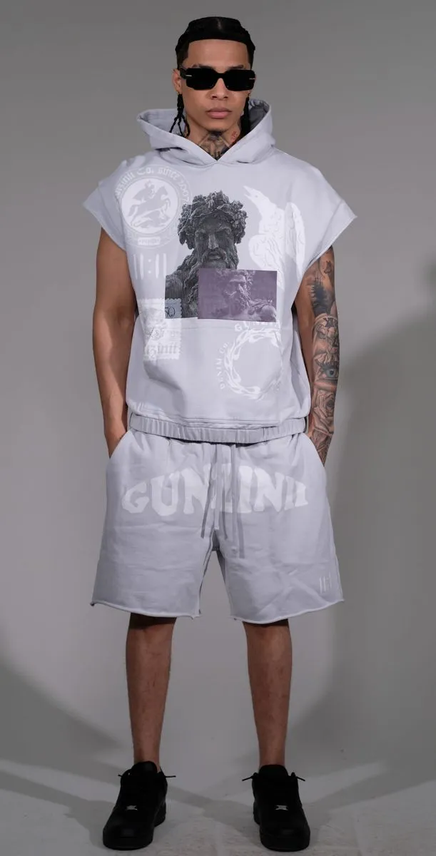 Men's Sleeveless Hoodie and Shorts Set - Image 3