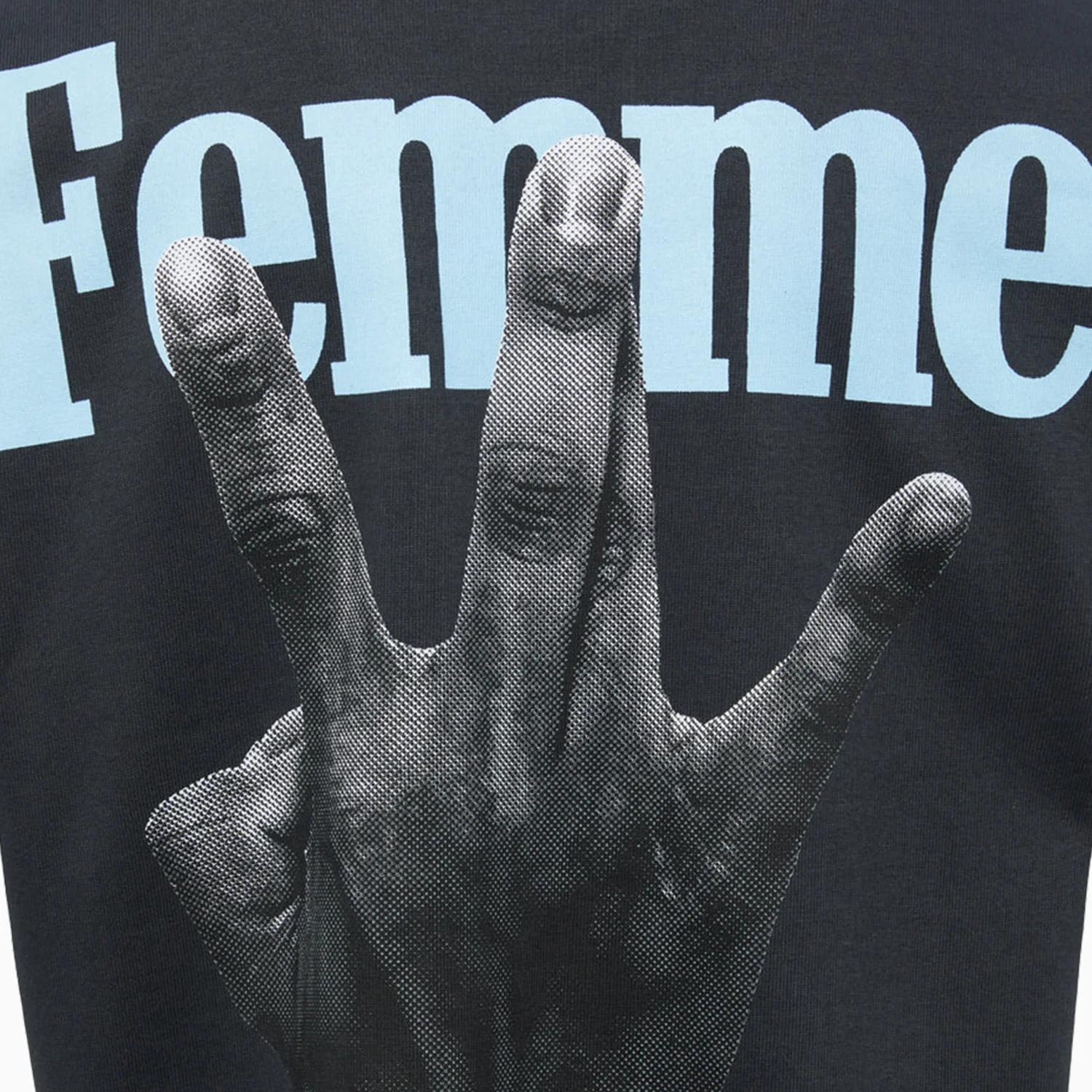 Men's Twisted Fingers Charcoal T Shirt - Image 4