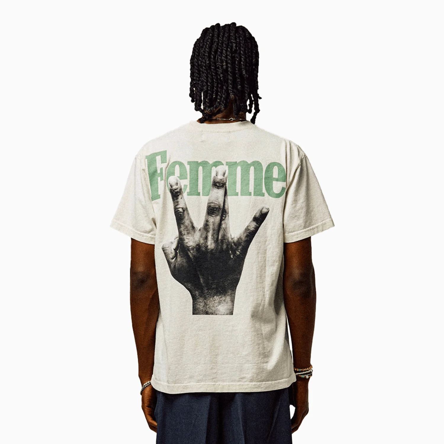 Men's Twisted Fingers Short Sleeve T-Shirt - Image 3
