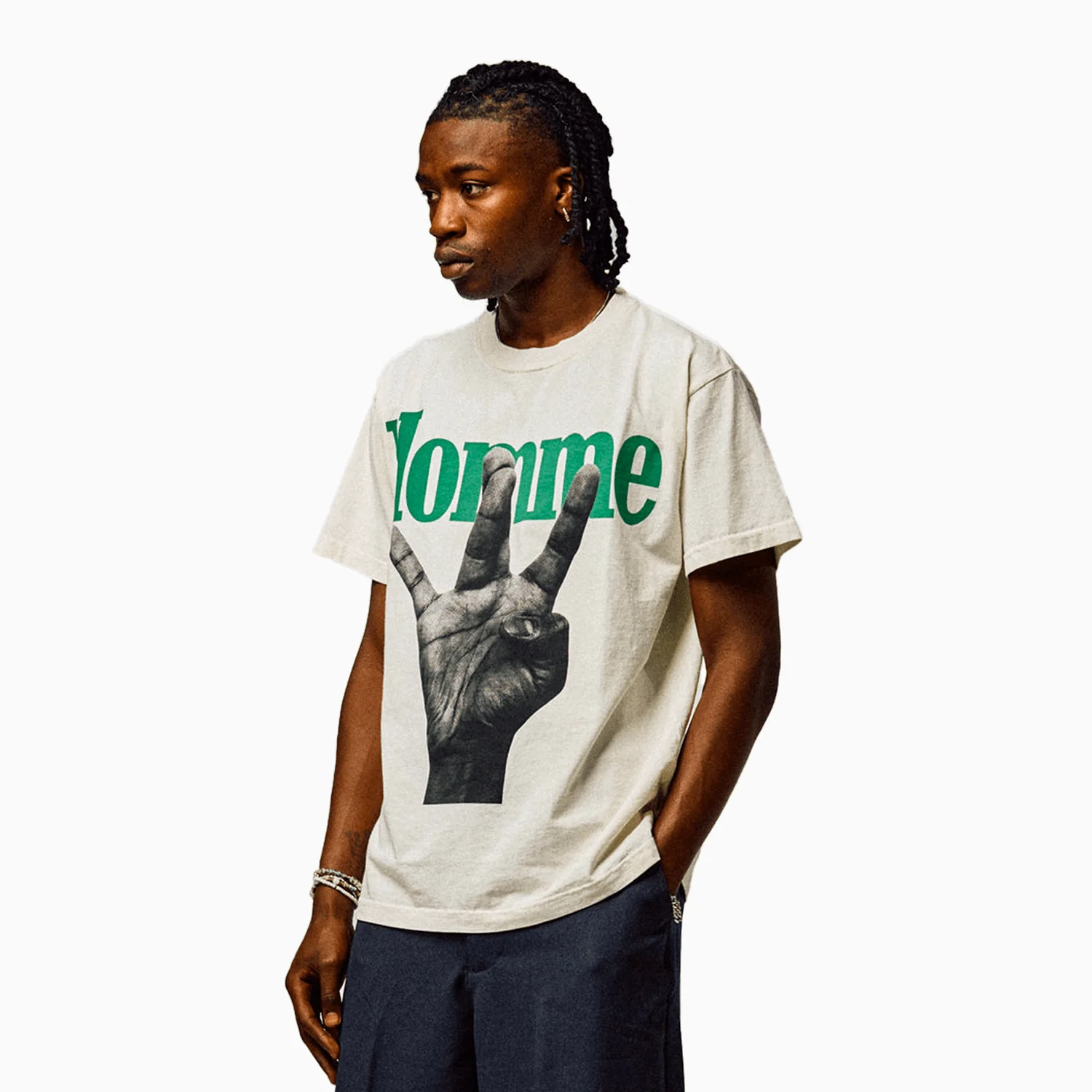 Men's Twisted Fingers Short Sleeve T-Shirt - Image 6