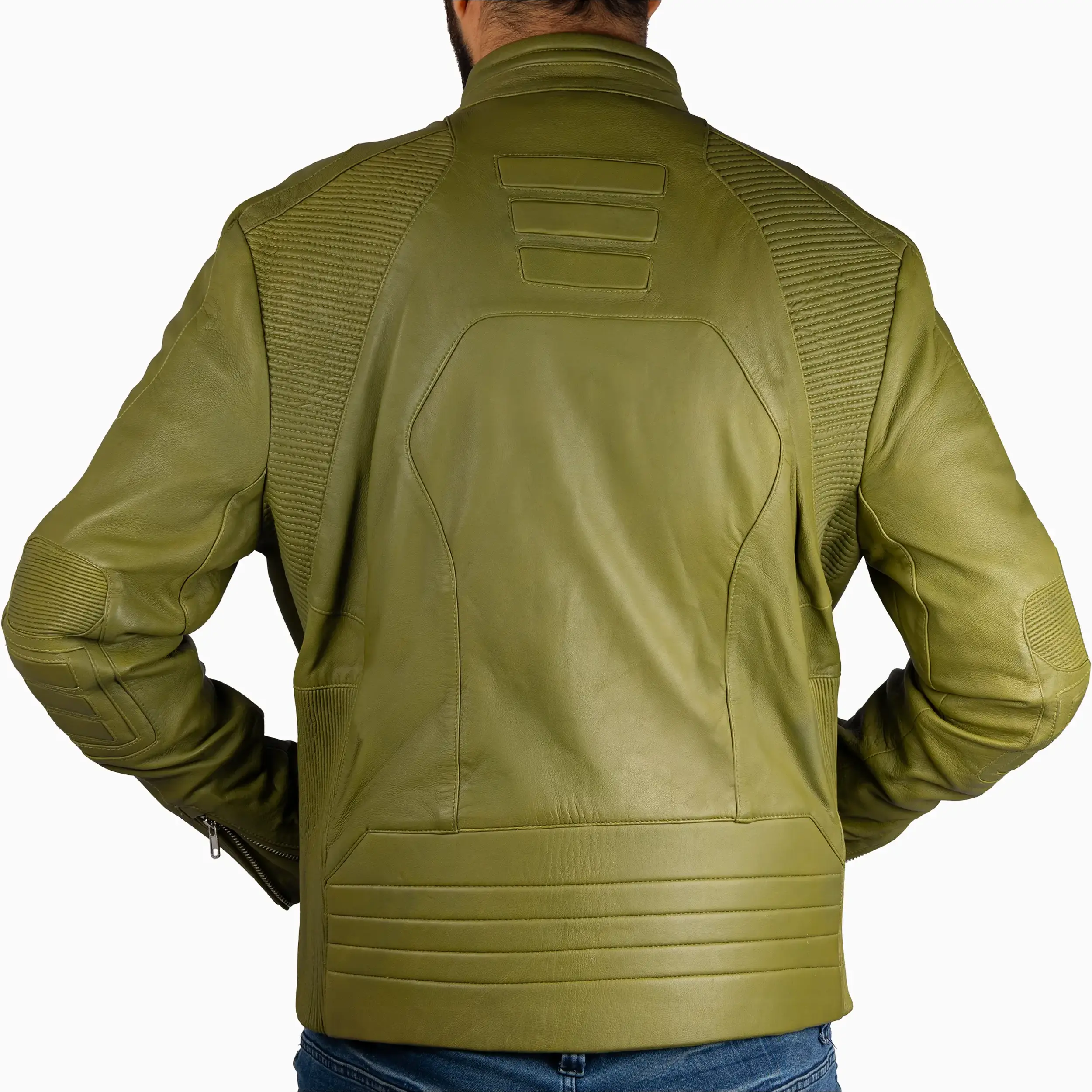 Men's Husdon Moto Leather Jacket - Image 2
