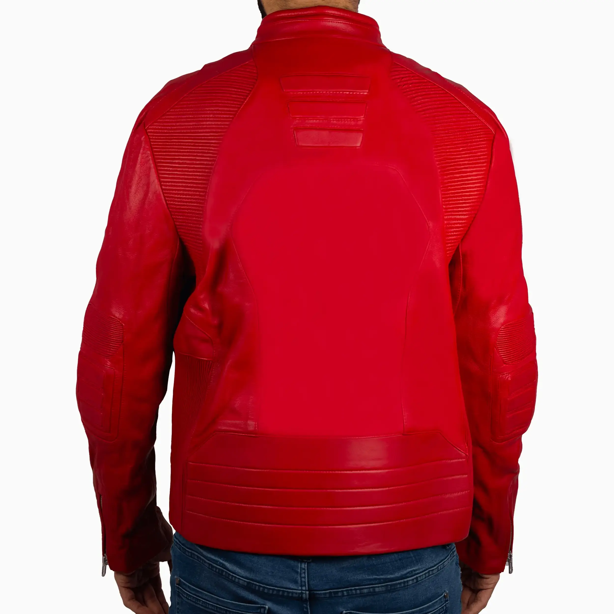 Men's Husdon Moto Leather Jacket - Image 2