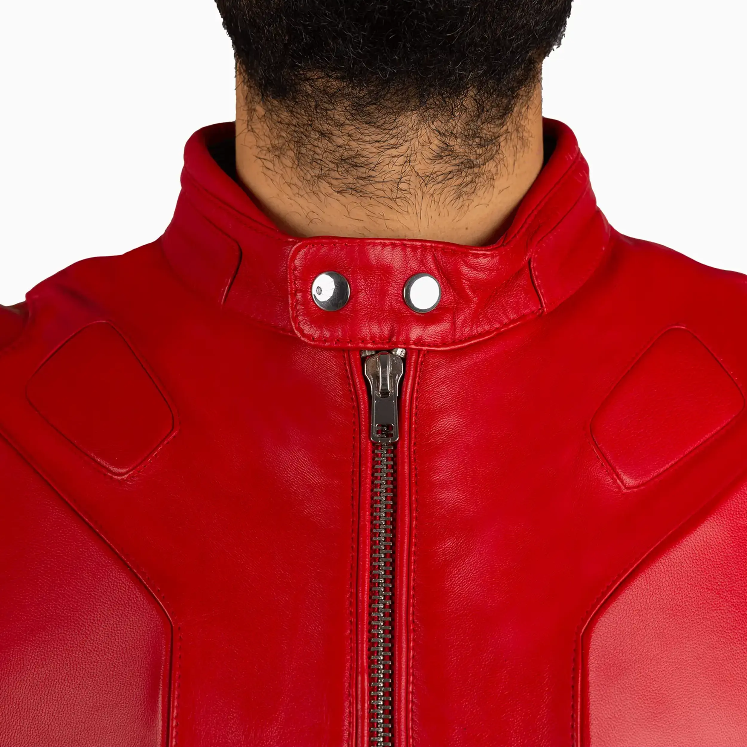 Men's Husdon Moto Leather Jacket - Image 3