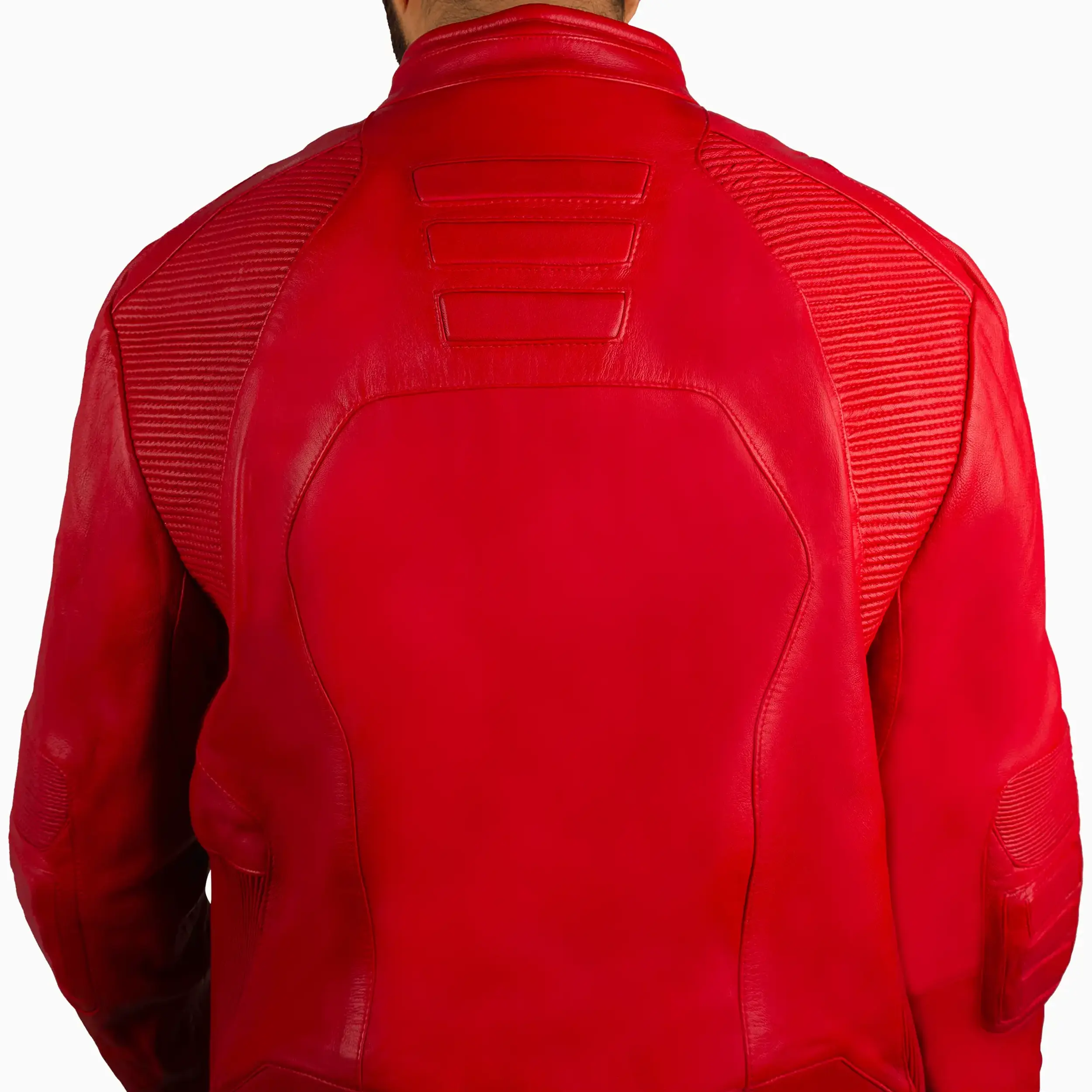 Men's Husdon Moto Leather Jacket - Image 5