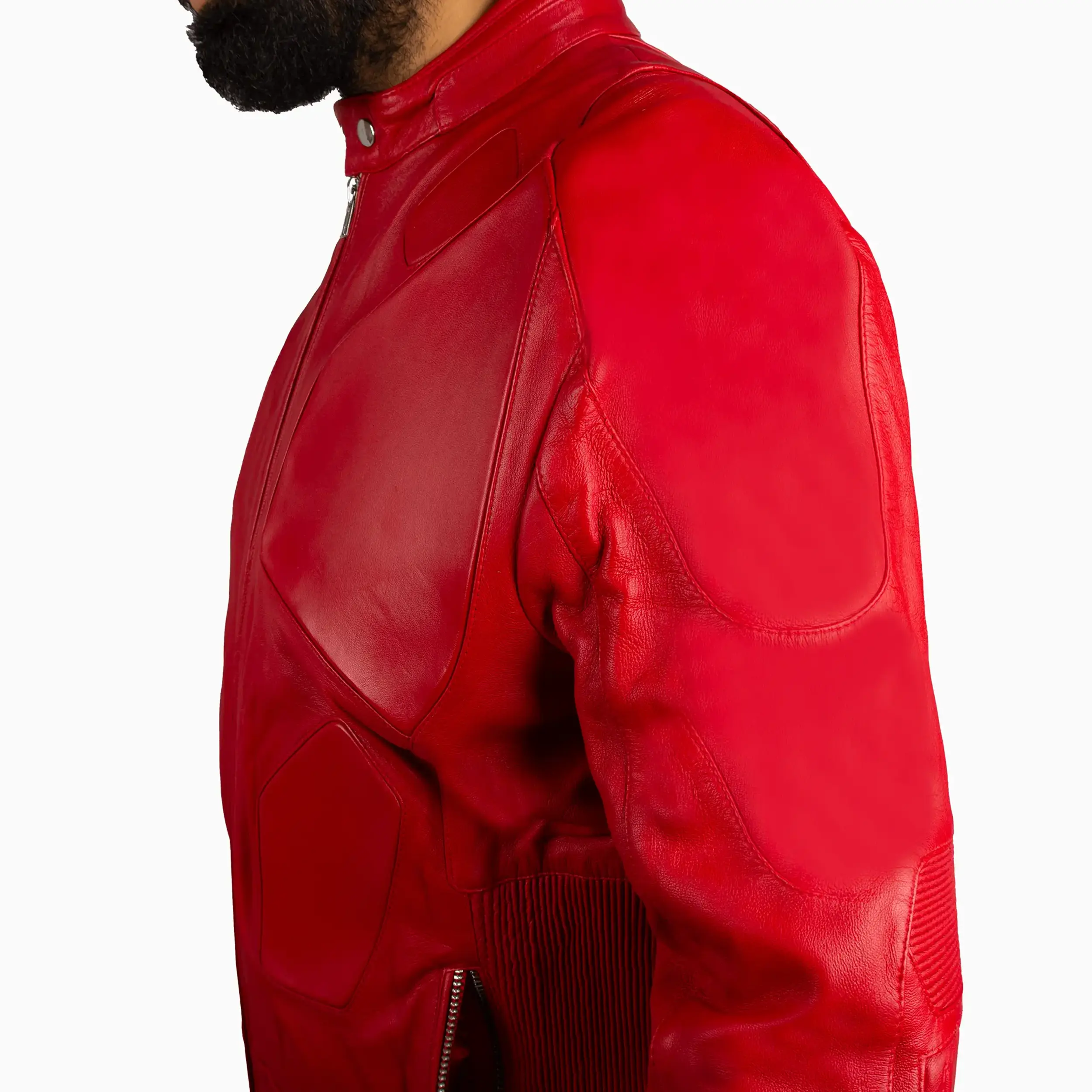 Men's Husdon Moto Leather Jacket - Image 7