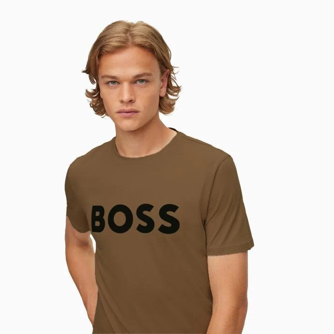 Men's Cotton Jersey T-Shirt With Rubber Print Logo - Image 3