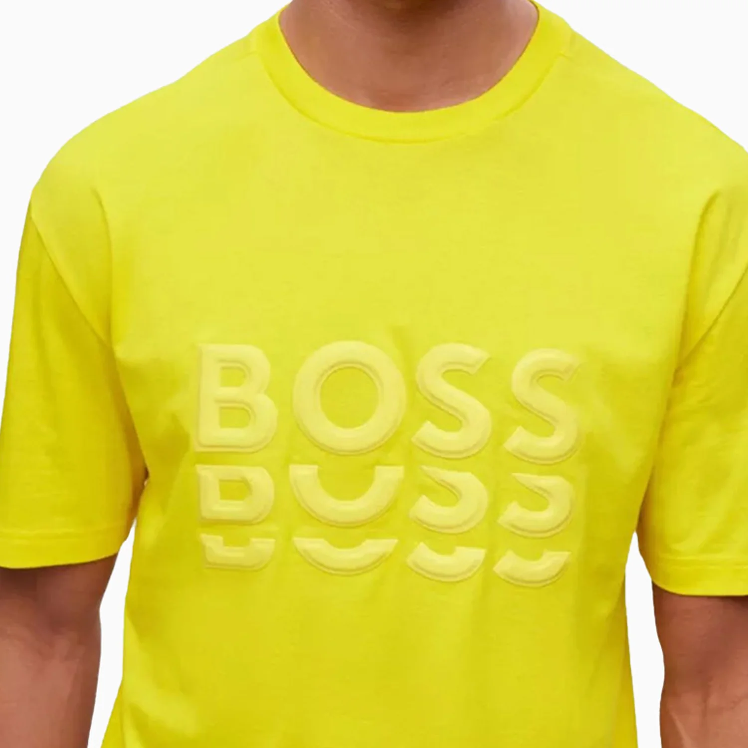 Men's Cotton Jersey Regular Fit With Tonal Logos T Shirt - Image 3