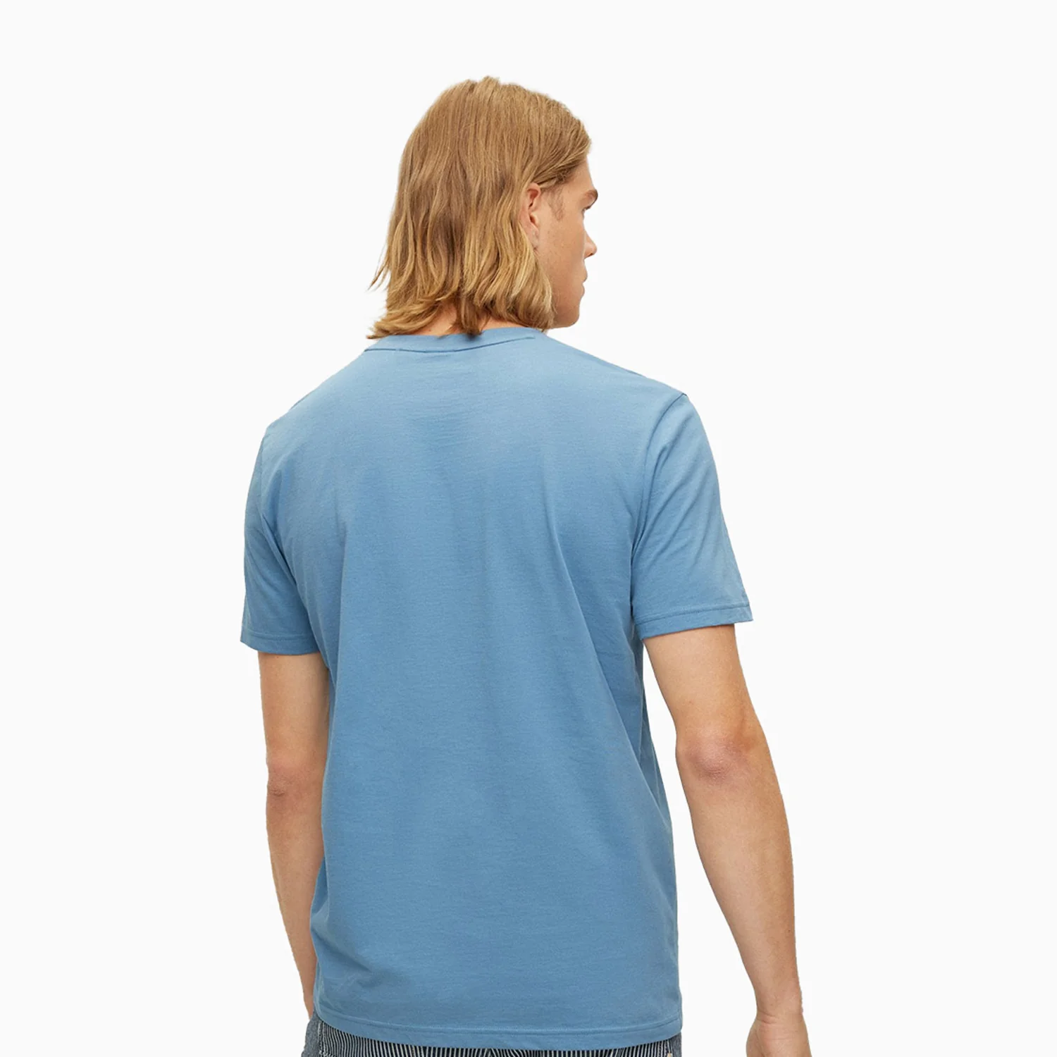 Men's Cotton Jersey T-Shirt With Rubber Print Logo - Image 2