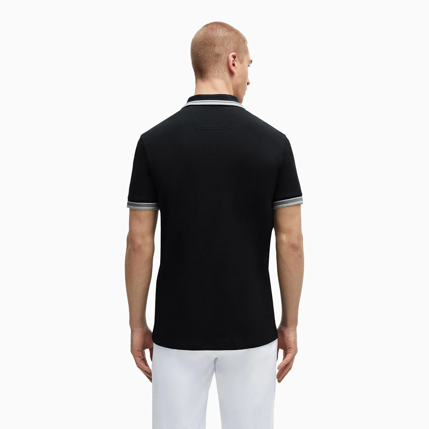 Men's Cotton-Pique Polo Shirt With Contrast Logo - Image 3
