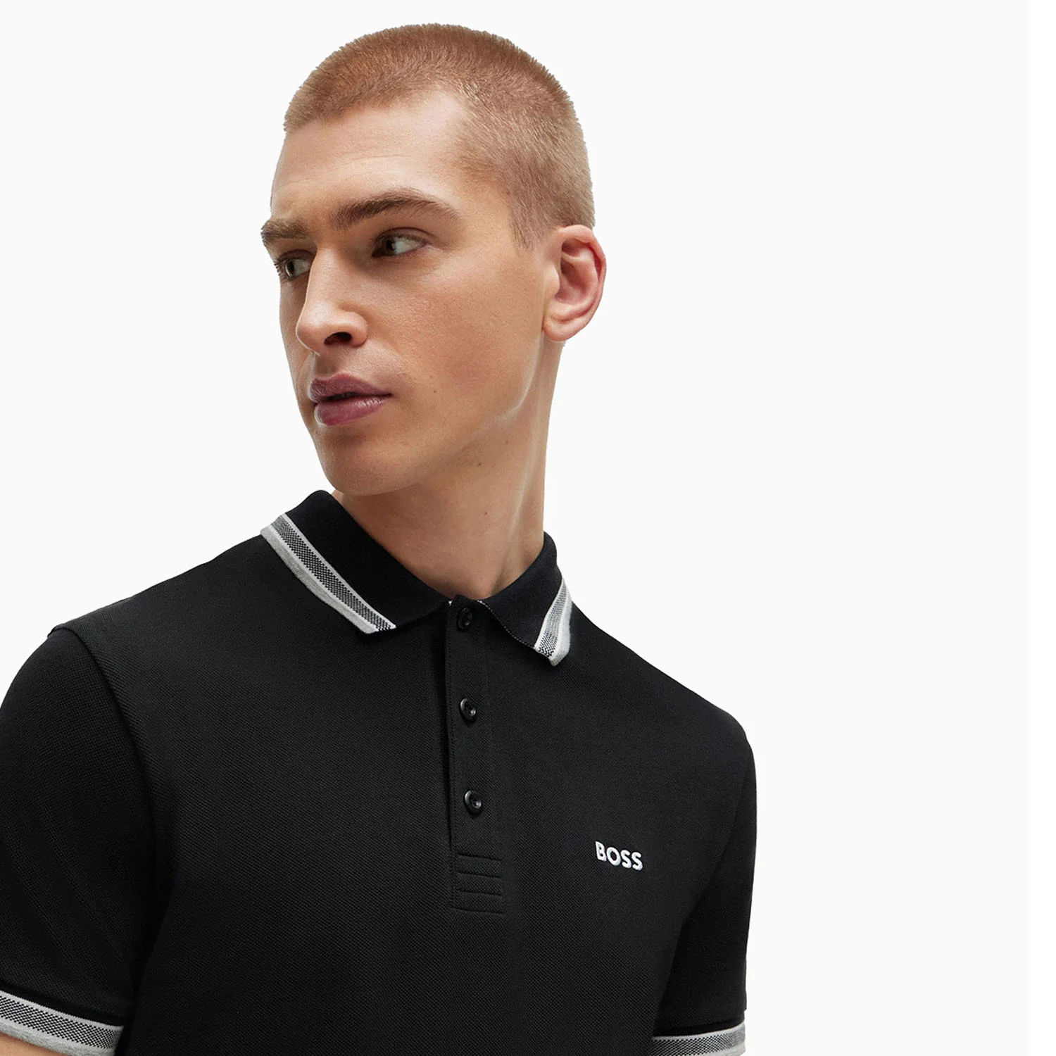 Men's Cotton-Pique Polo Shirt With Contrast Logo - Image 4
