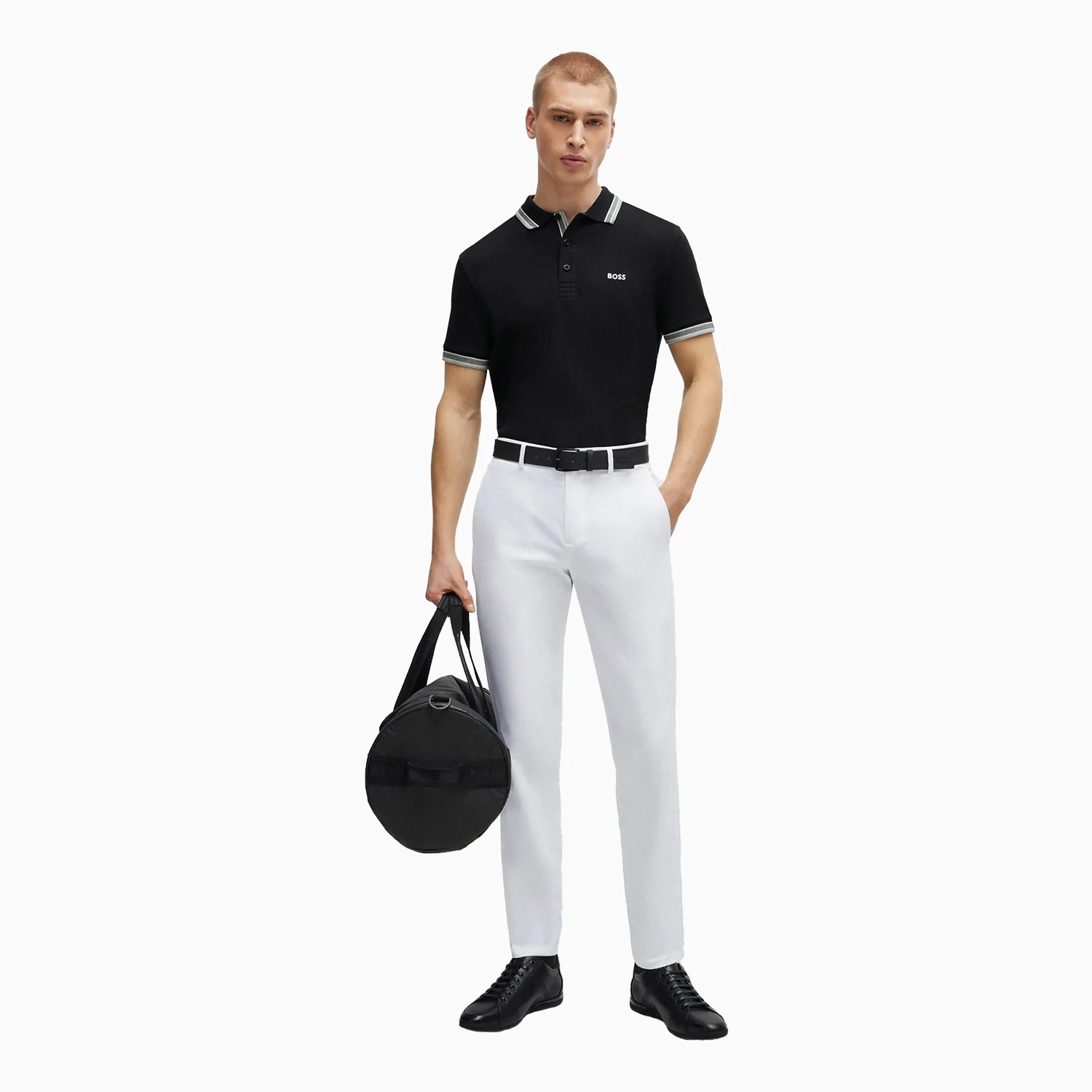 Men's Cotton-Pique Polo Shirt With Contrast Logo - Image 5