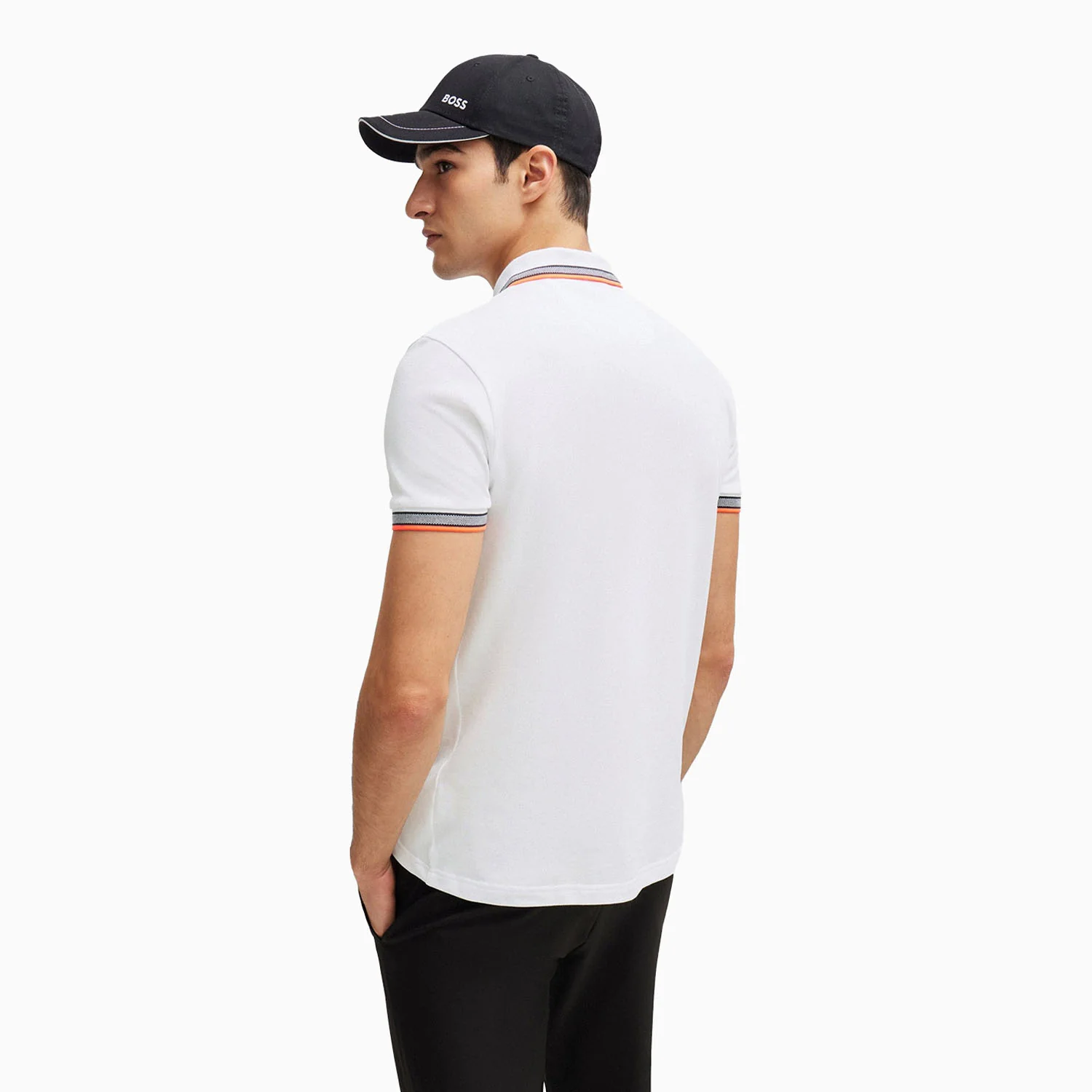 Men's Cotton-Pique Polo Shirt With Contrast Logo - Image 3