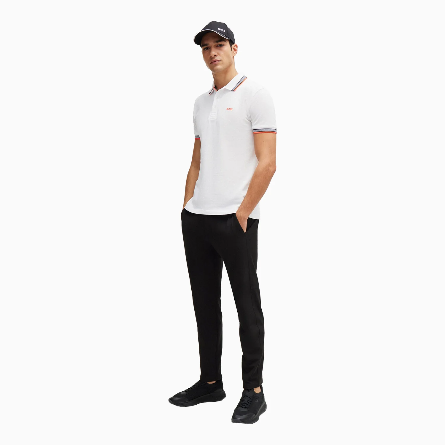 Men's Cotton-Pique Polo Shirt With Contrast Logo - Image 4