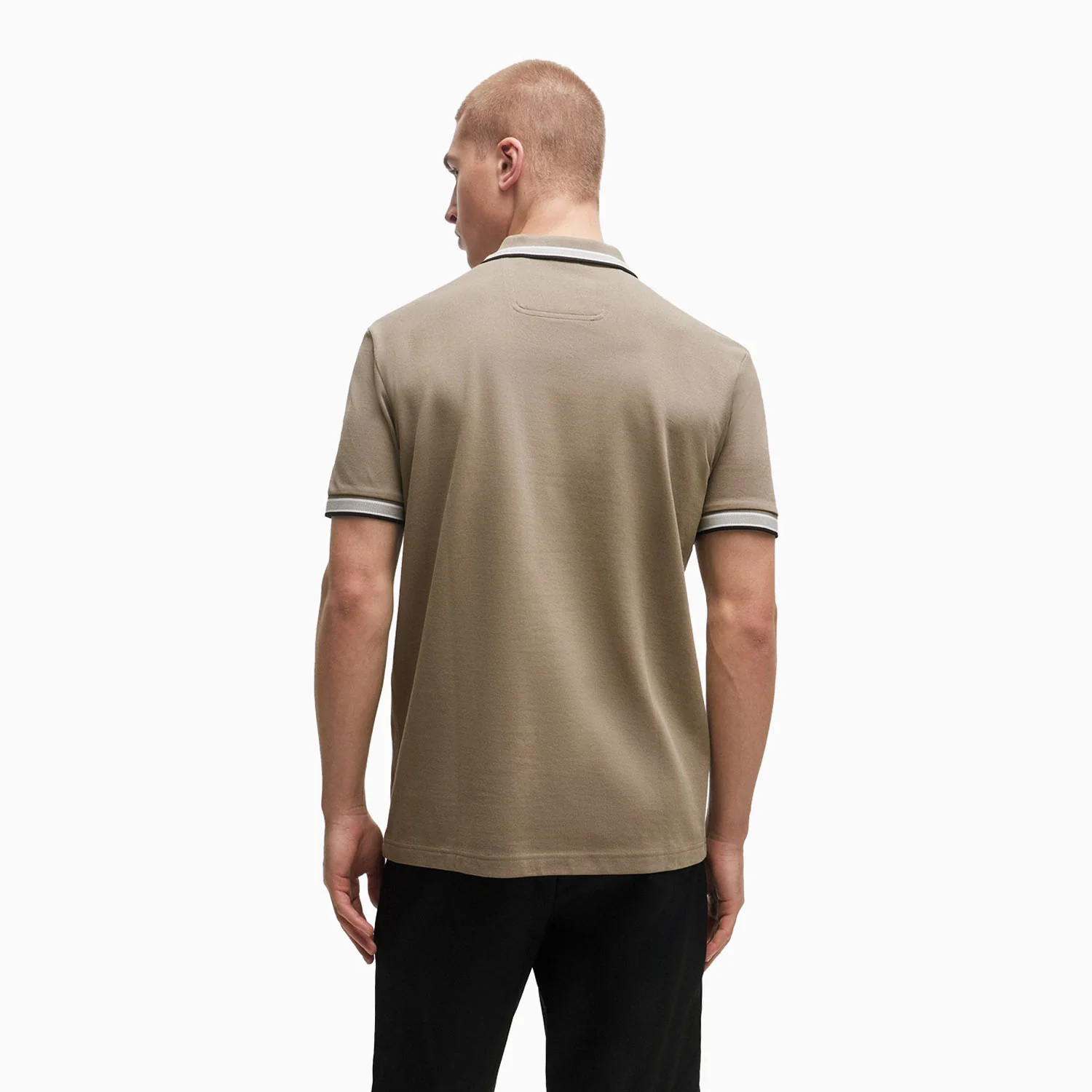 Men's Cotton-Pique Polo Shirt With Contrast Logo - Image 3