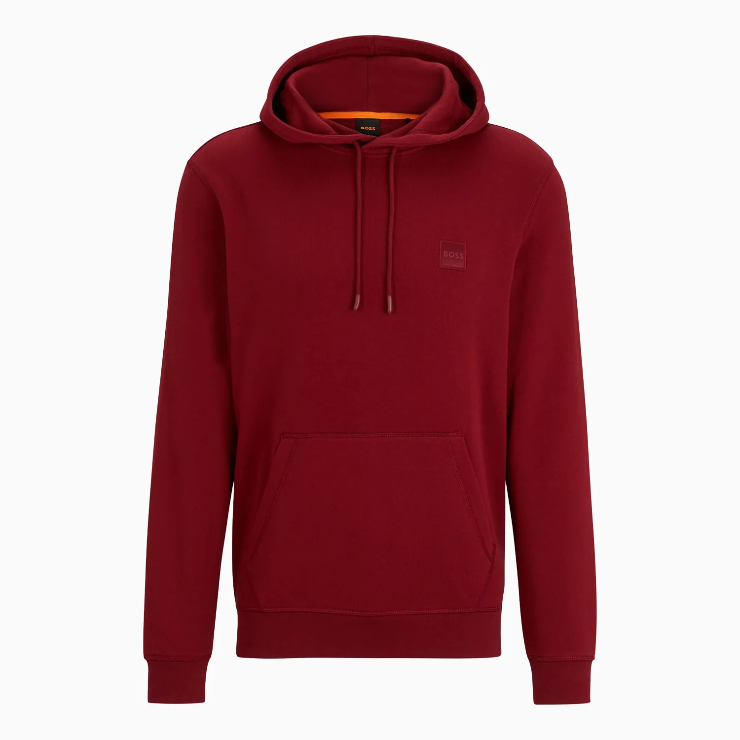 Men's Cotton Terry Hoodie With Logo Patch - Image 2