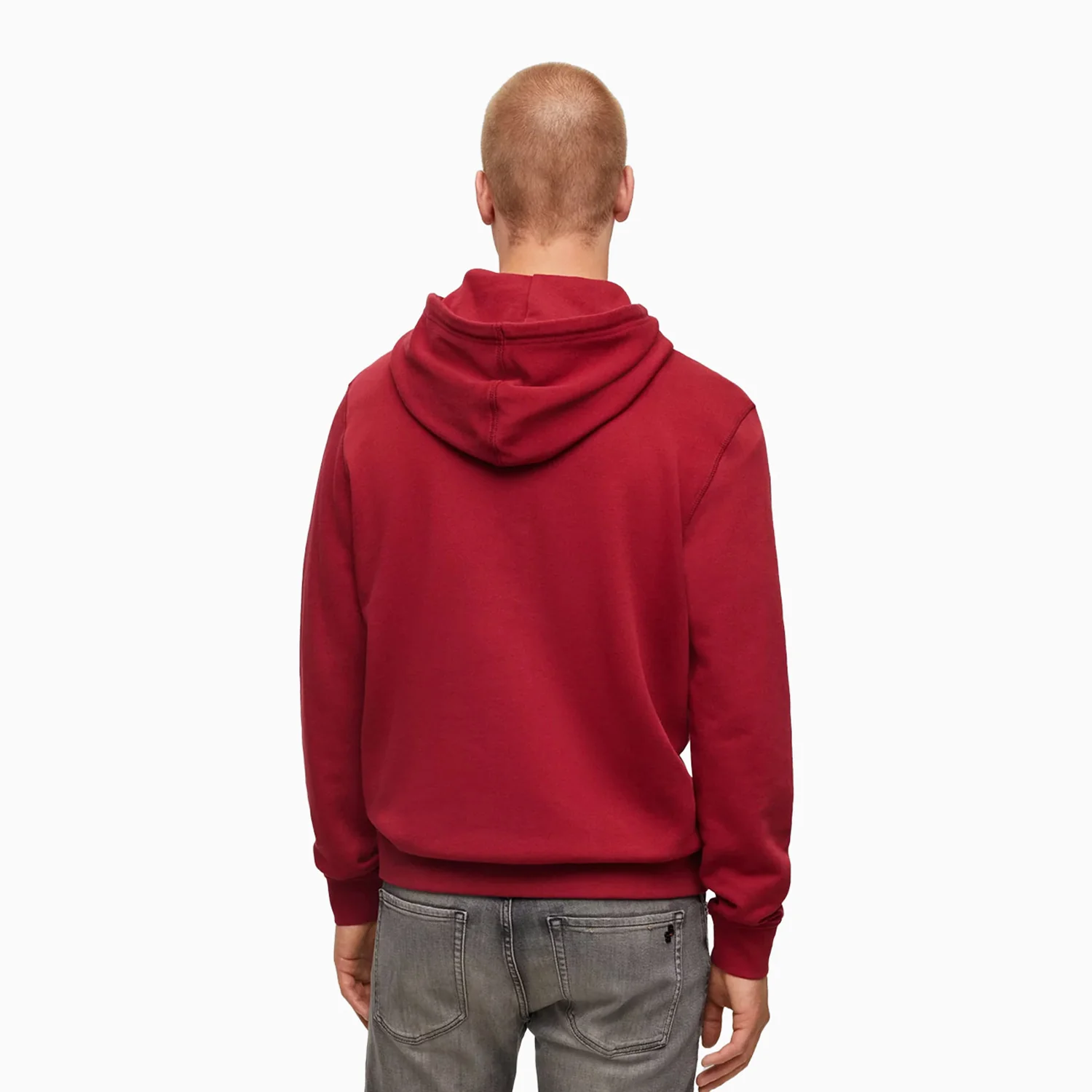 Men's Cotton Terry Hoodie With Logo Patch - Image 3