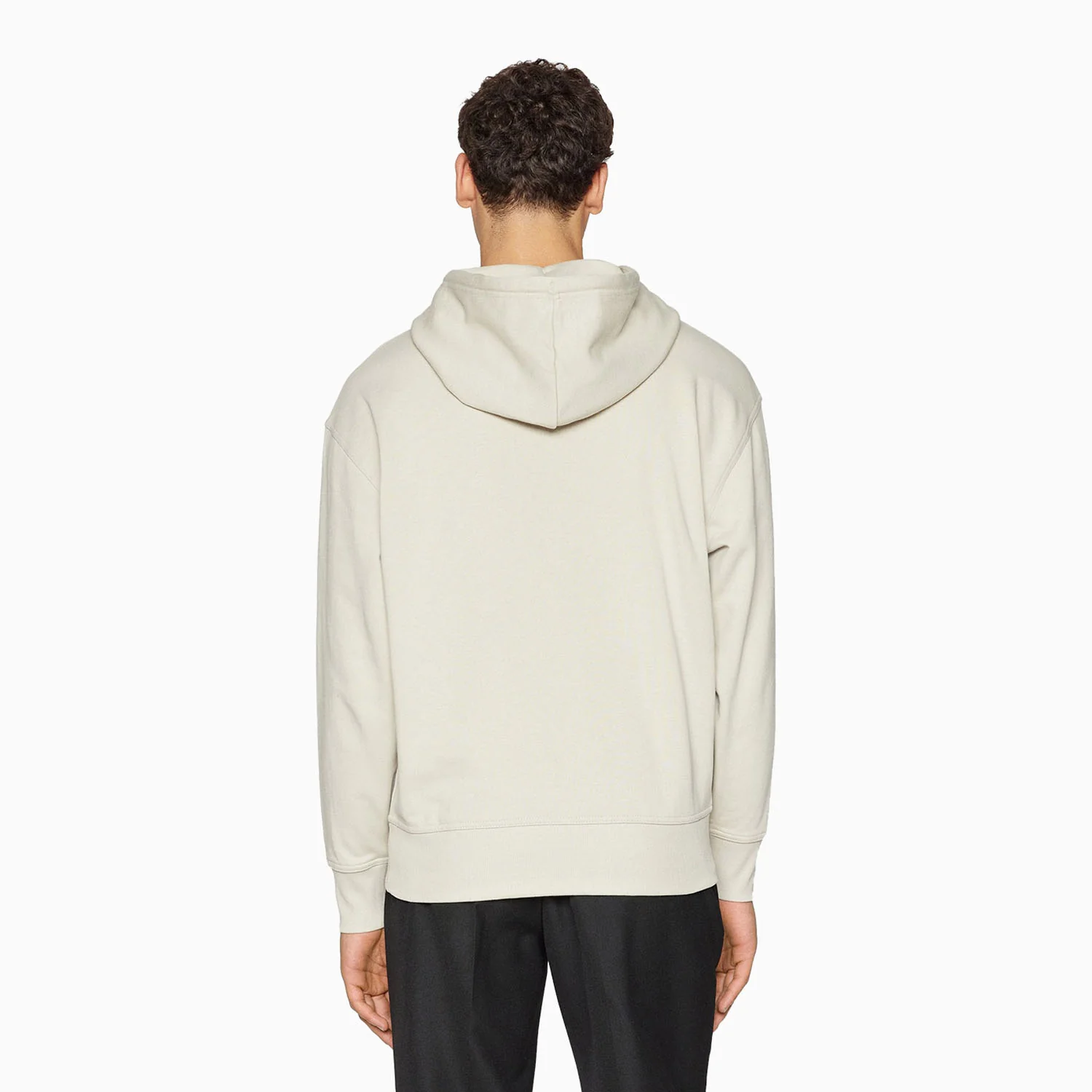 Men's Logo Print Hoodie In French Terry Cotton - Image 3