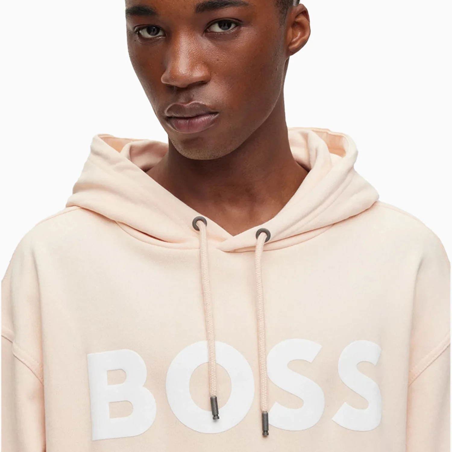 Men's Logo Print Hoodie In French Terry Cotton - Image 4