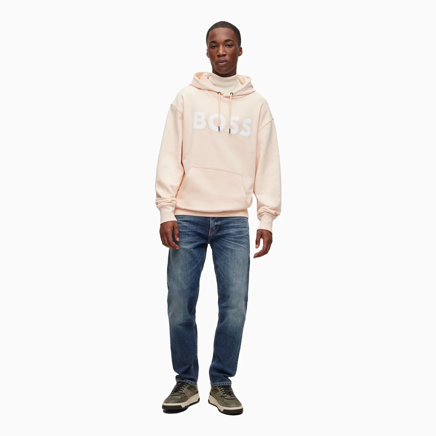 Men's Logo Print Hoodie In French Terry Cotton - Image 5