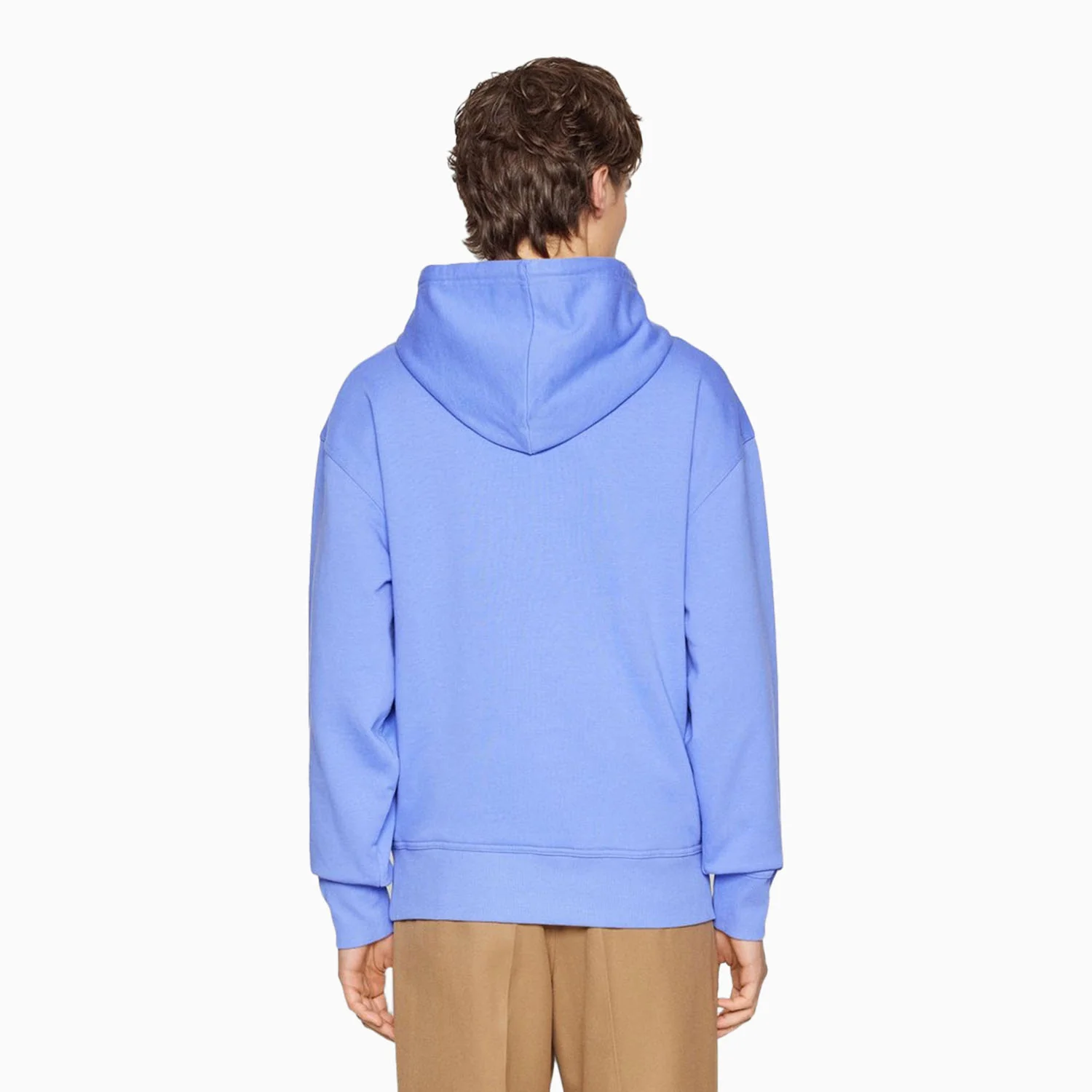 Men's Logo Print Hoodie In French Terry Cotton - Image 3