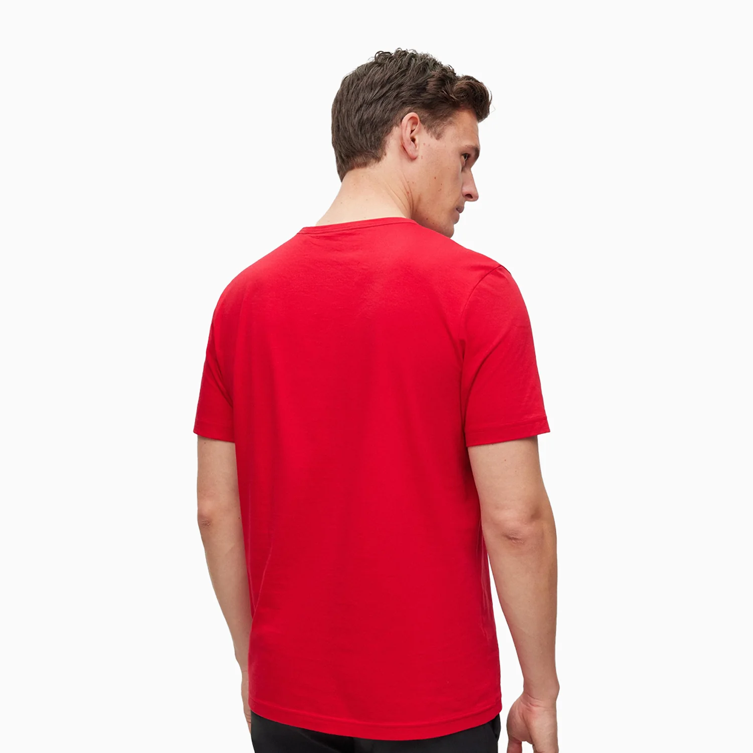 Men's Organic Cotton T-Shirt With Curved Logo - Image 2