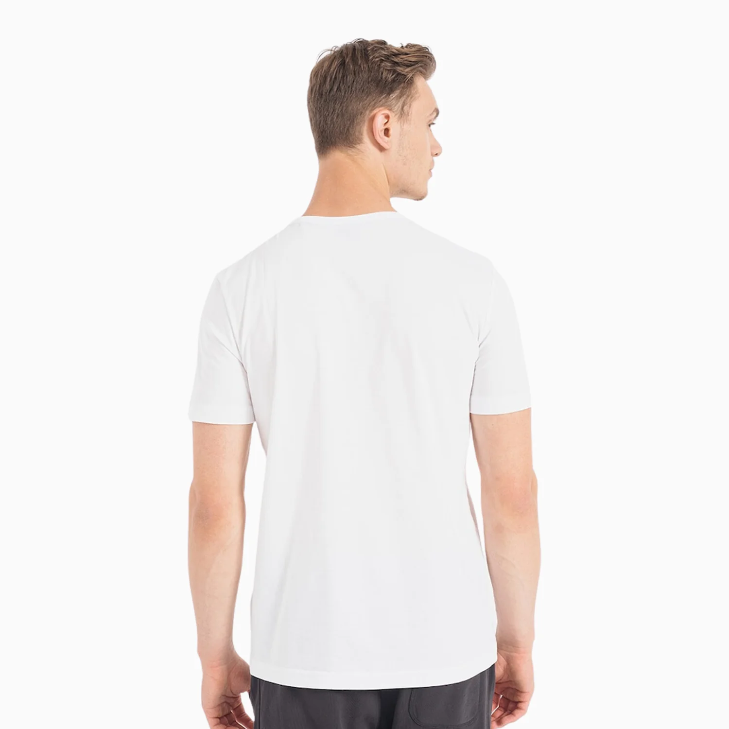Men's Regular Fit Organic Cotton Logo T Shirt - Image 2
