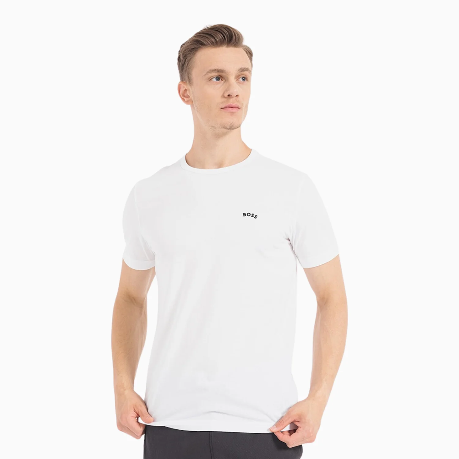 Men's Regular Fit Organic Cotton Logo T Shirt - Image 3