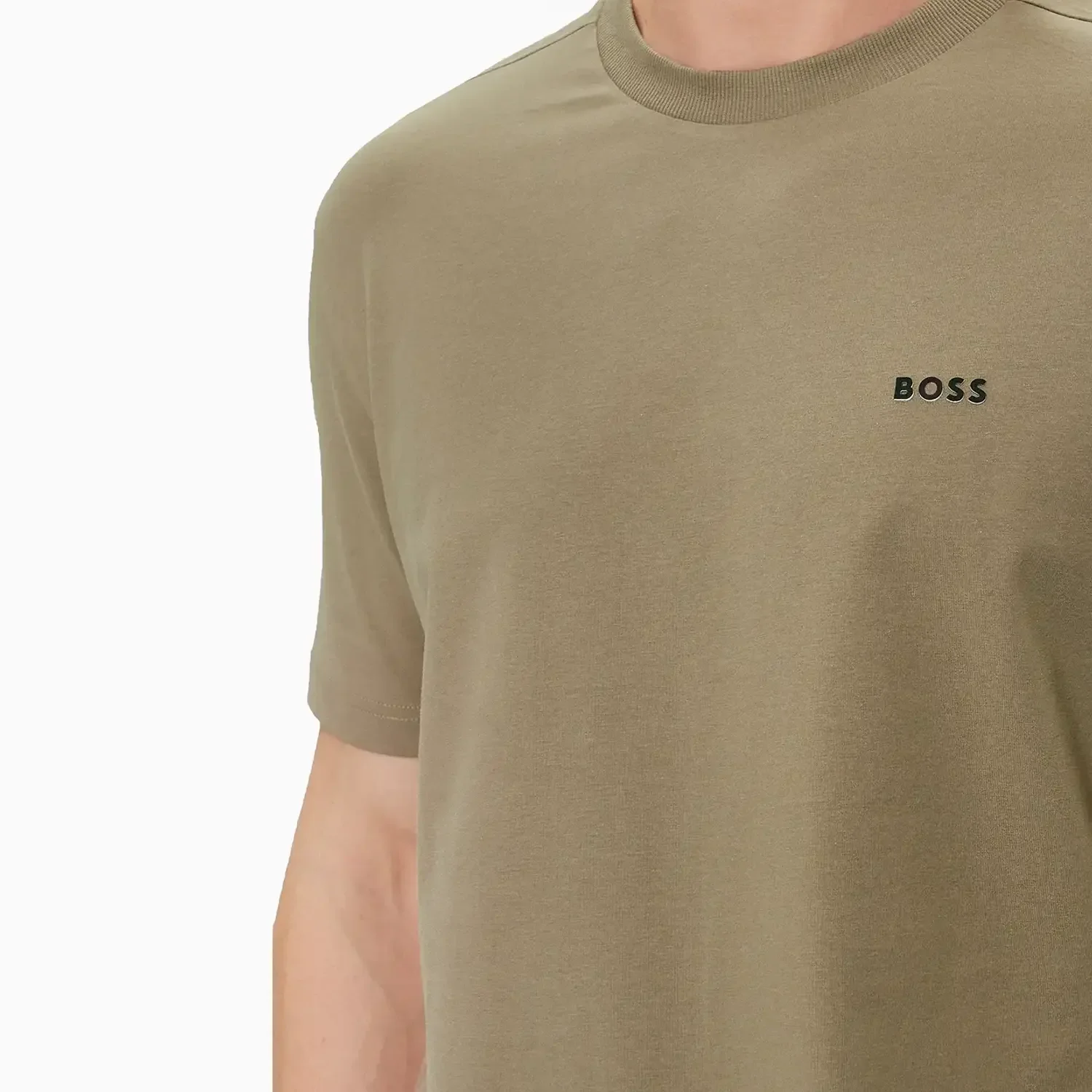 Men's Stretch Cotton Regular Fit T-Shirt With Contrast Logo - Image 5