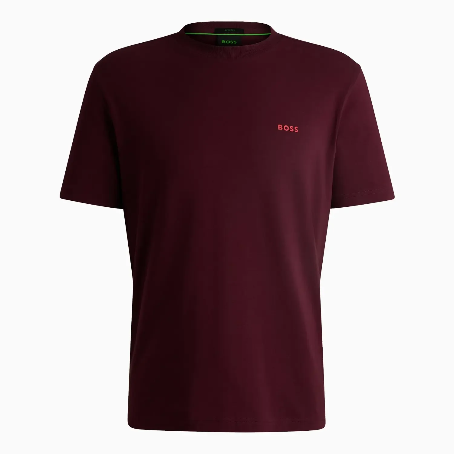 Men's Stretch Cotton Regular Fit T-Shirt With Contrast Logo - Image 2