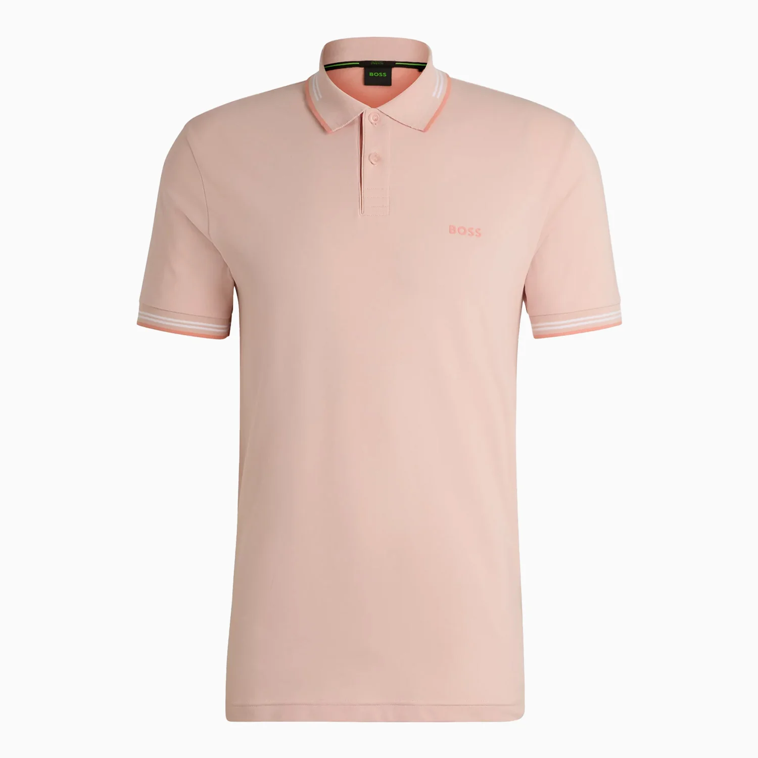 Men's Stretch Cotton Slim Fit Polo Shirt With Branding - Image 2