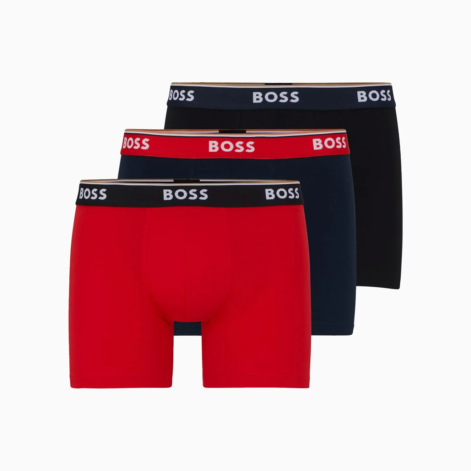 Men's Three Pack Logo Waistbands Briefs Boxers