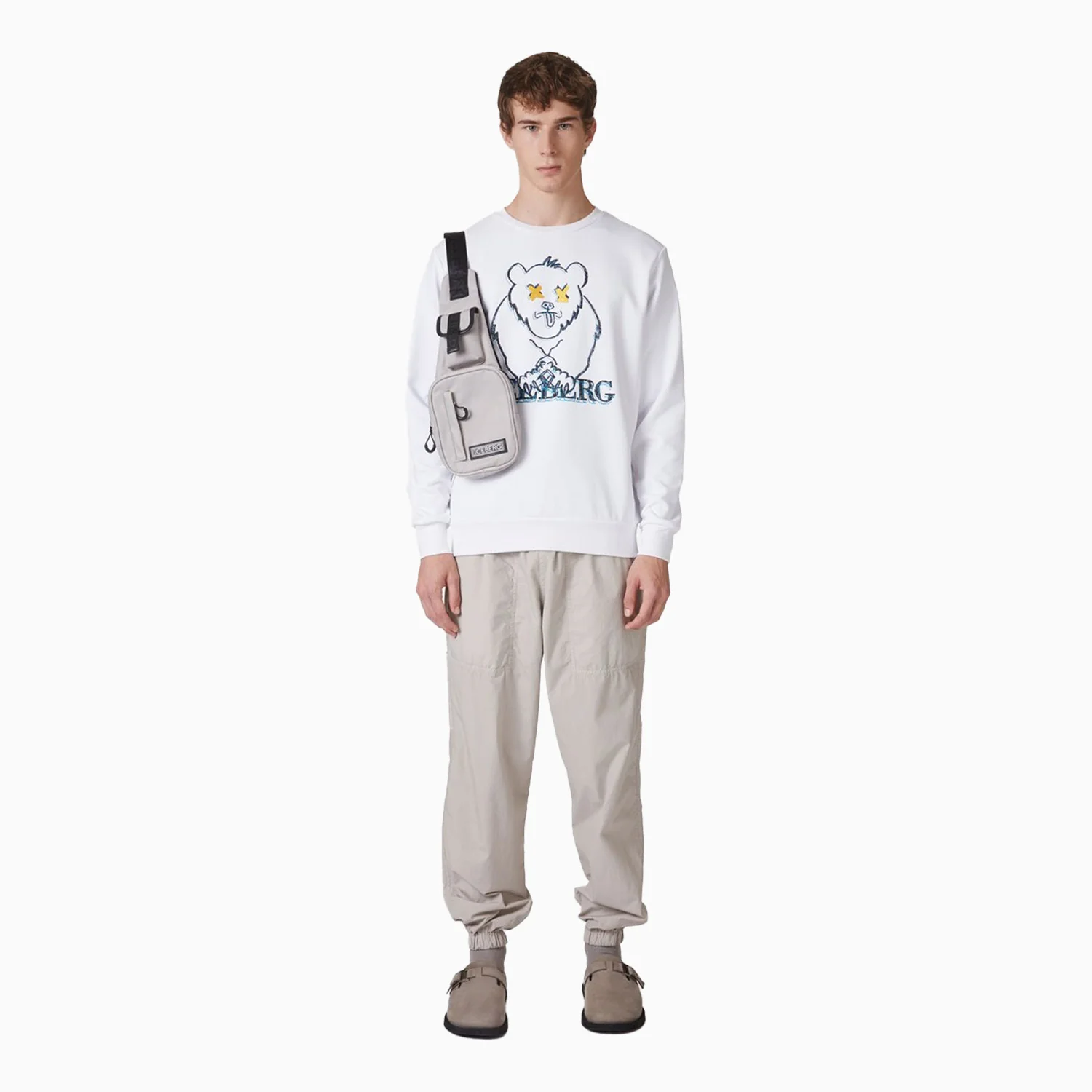 Men's Crew Neck Sweatshirt With Cartoon Graphics And Logo - Image 6