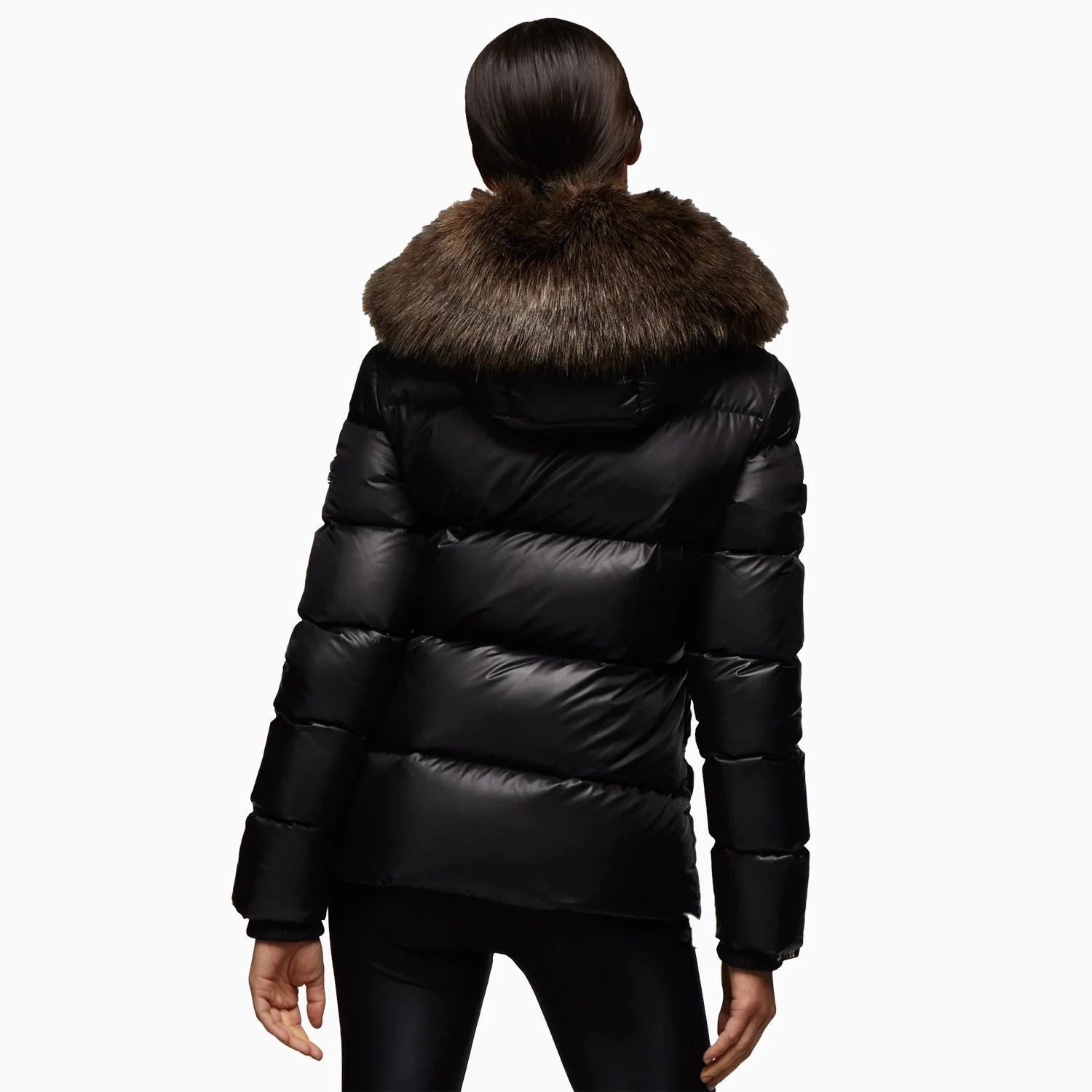 Women's Prime Slick Down Hooded Puffer Jacket - Image 2