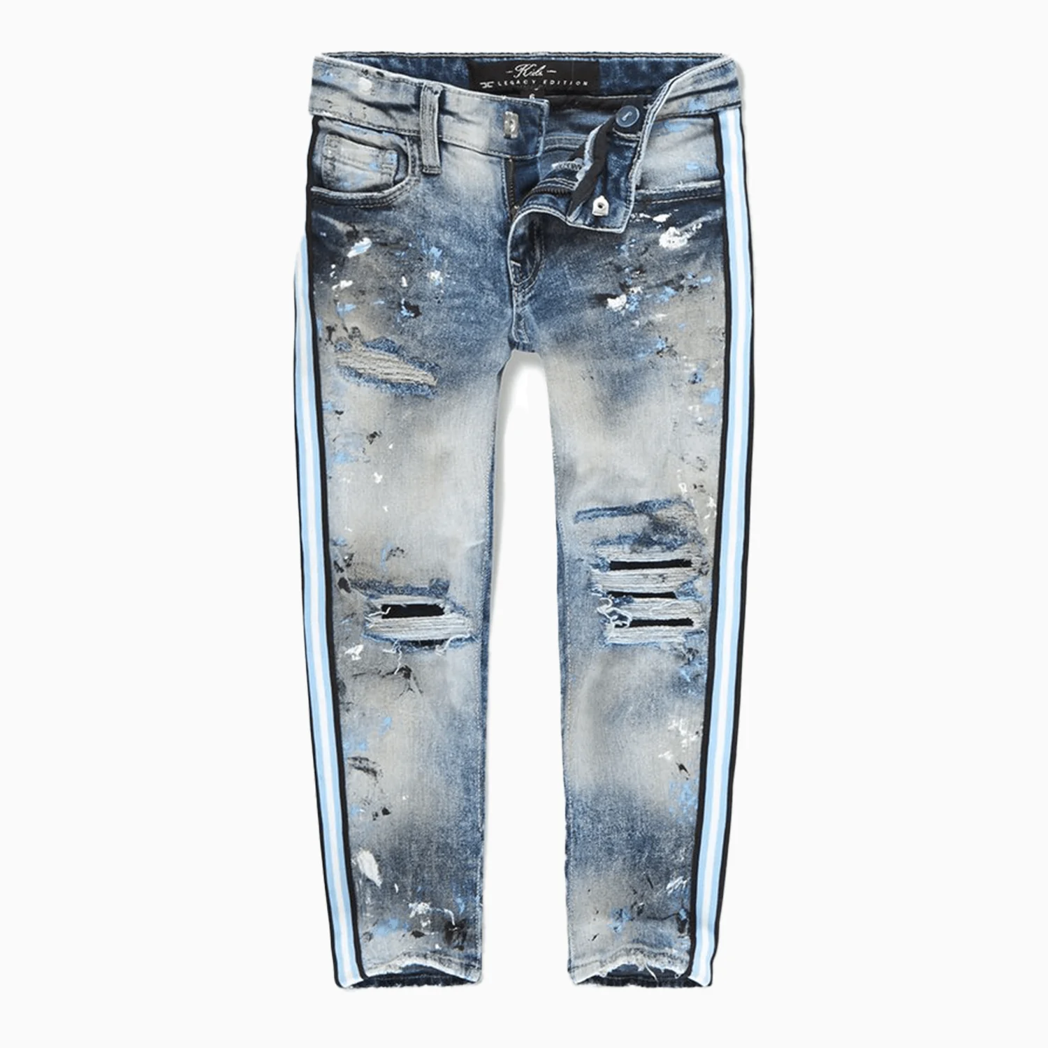 Kid's Sparta Striped Denim Pant - Image 7