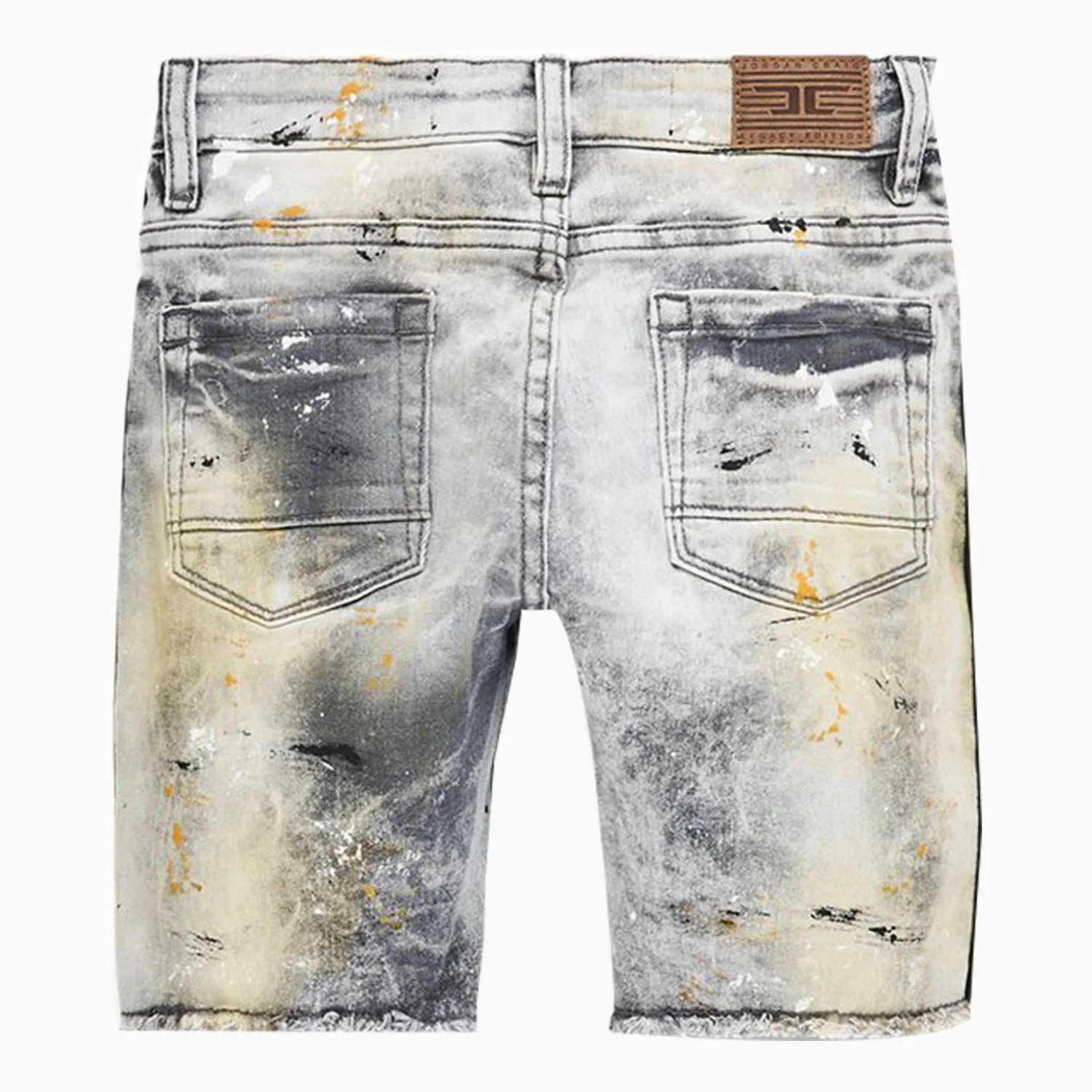 Kid's Striped Denim Short - Image 7